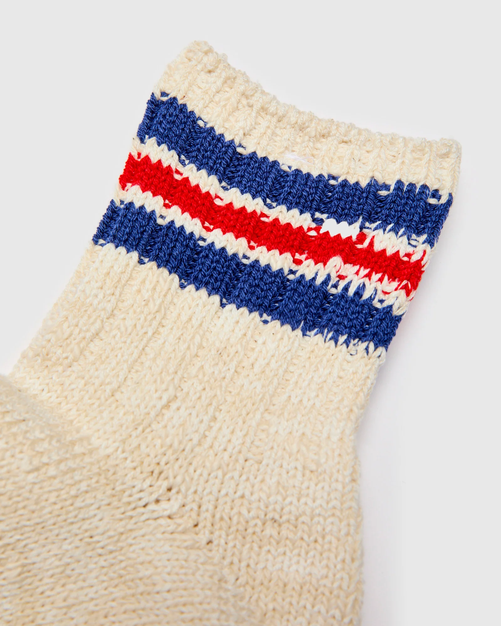 3 Line Quarter Length Sock in Blue Red - Image 3