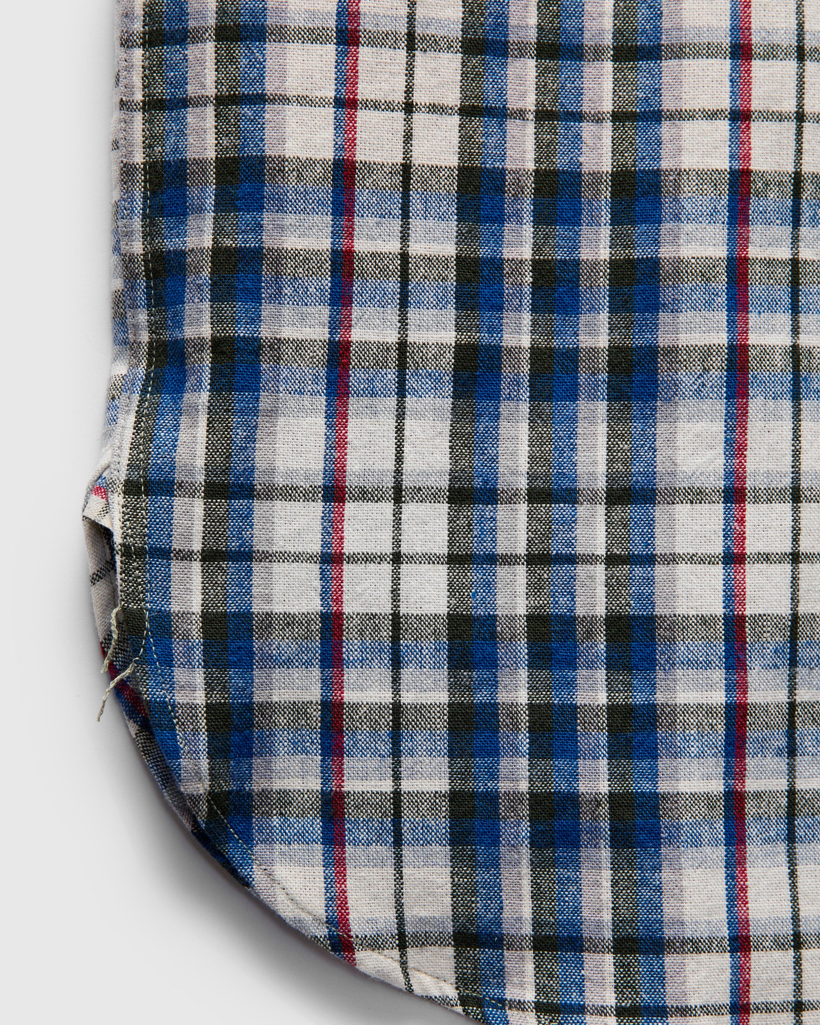 3056 Short Sleeve Check Work Shirt in Blue - Image 7