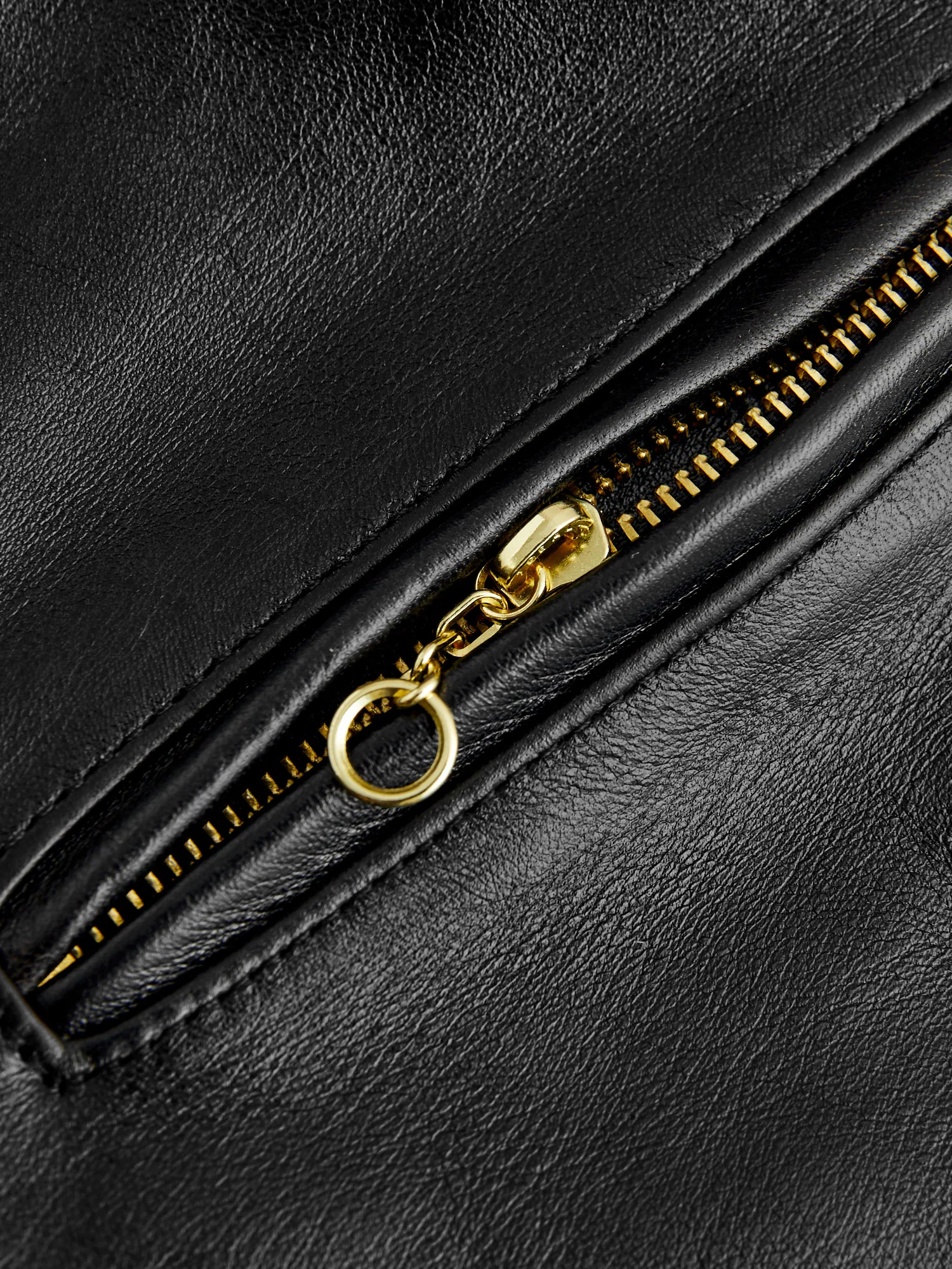 "3sixteen x Schott NYC" 20th Anniversary Horsehide Perfecto Leather Jacket in Black - Image 6