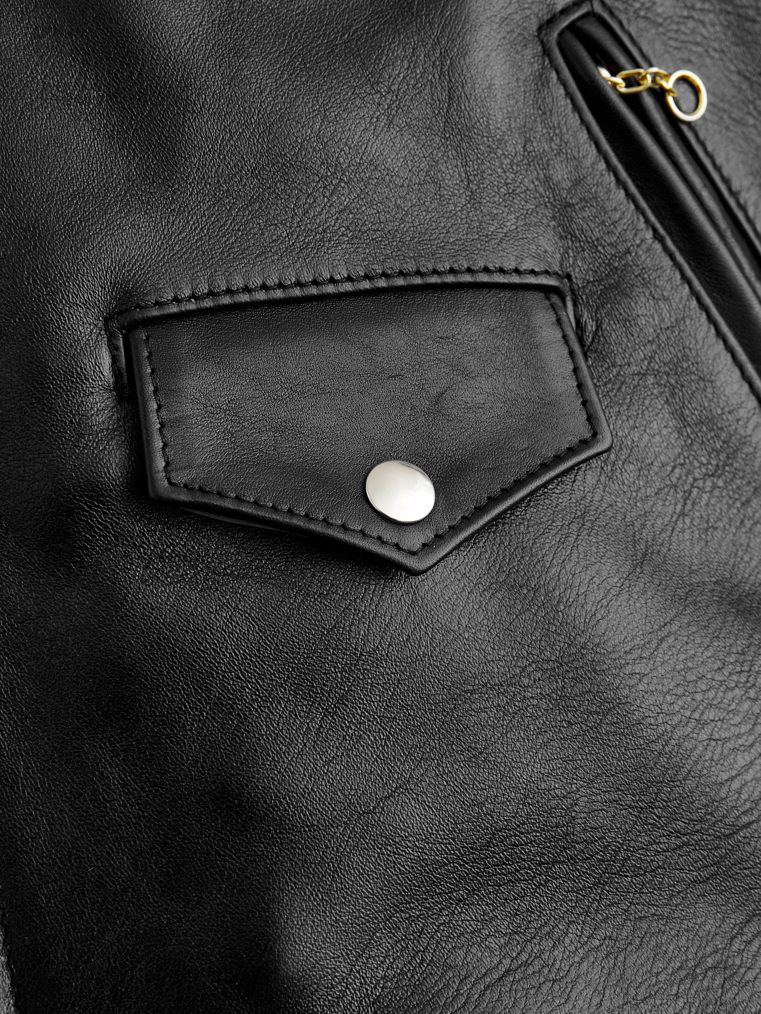 "3sixteen x Schott NYC" 20th Anniversary Horsehide Perfecto Leather Jacket in Black - Image 8