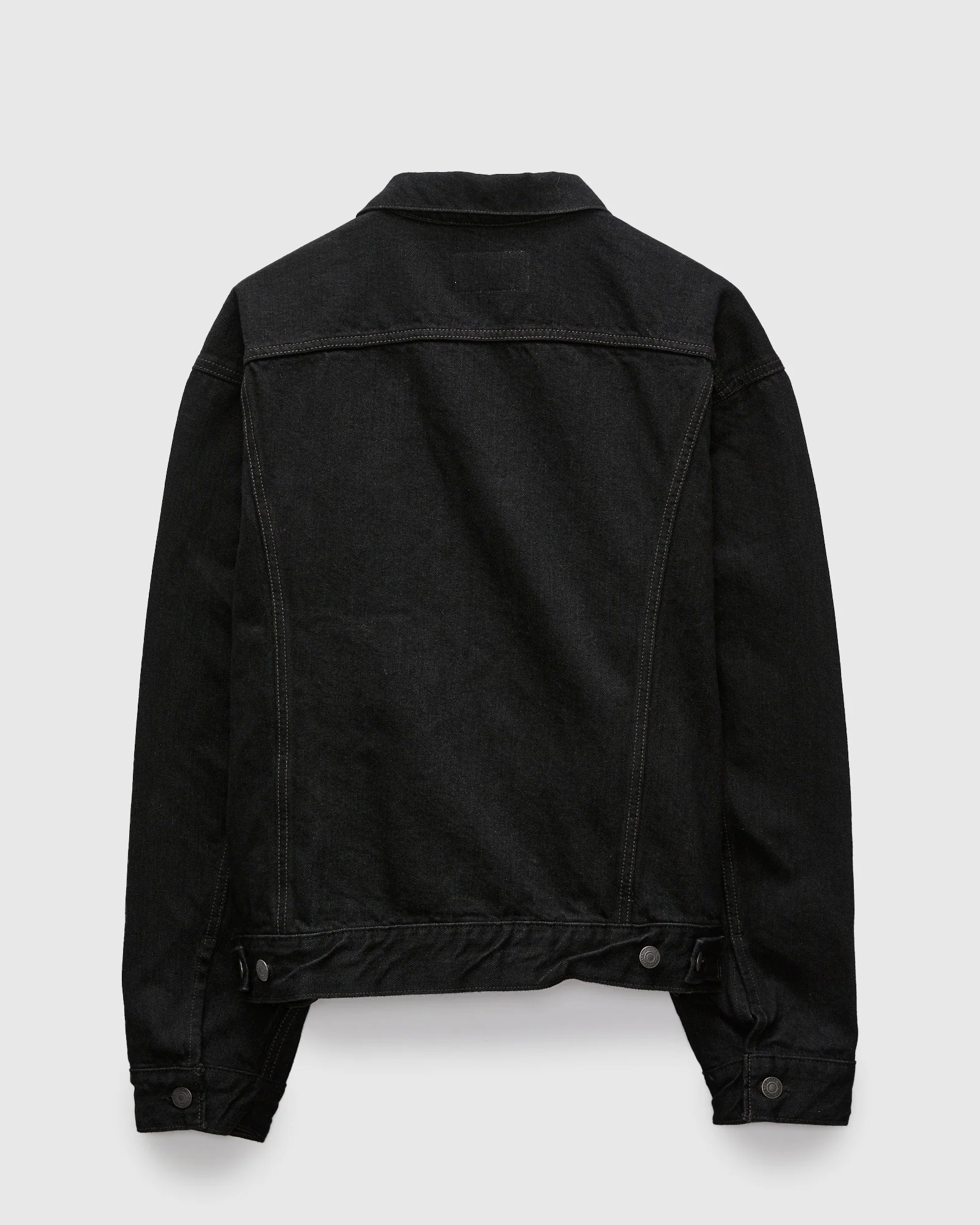 4 Pocket Denim Jacket in Rinse Black - Image 3