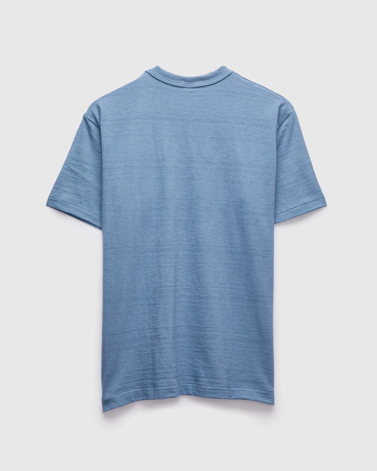 4601 Tube Knit Pocket Tee in Pale Blue - Image 2