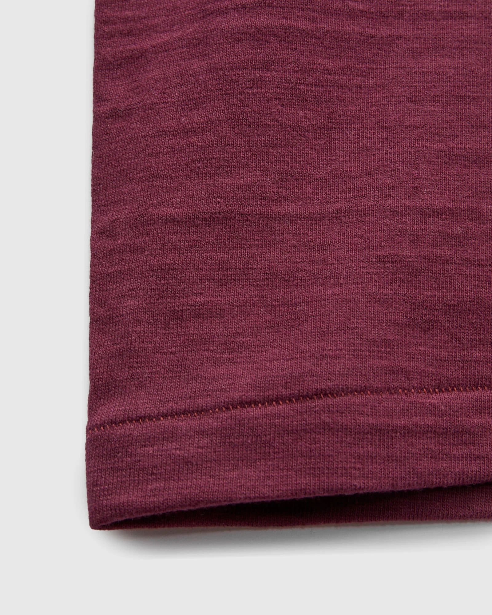 4601 Tube Knit Tee in Bordeaux - Image 5