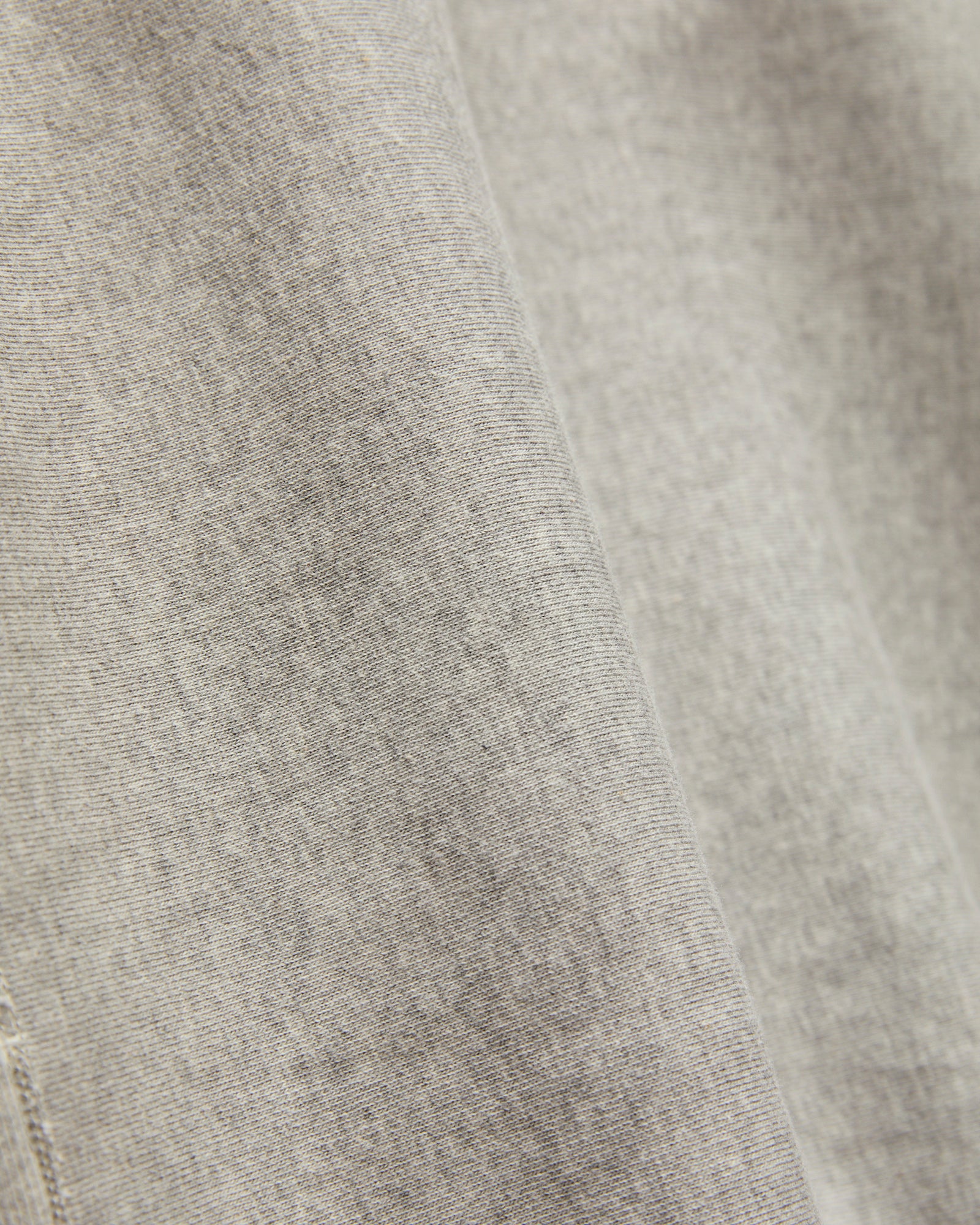 483 Reverse Weave Loopwheel Crewneck in Heather Grey - Image 2