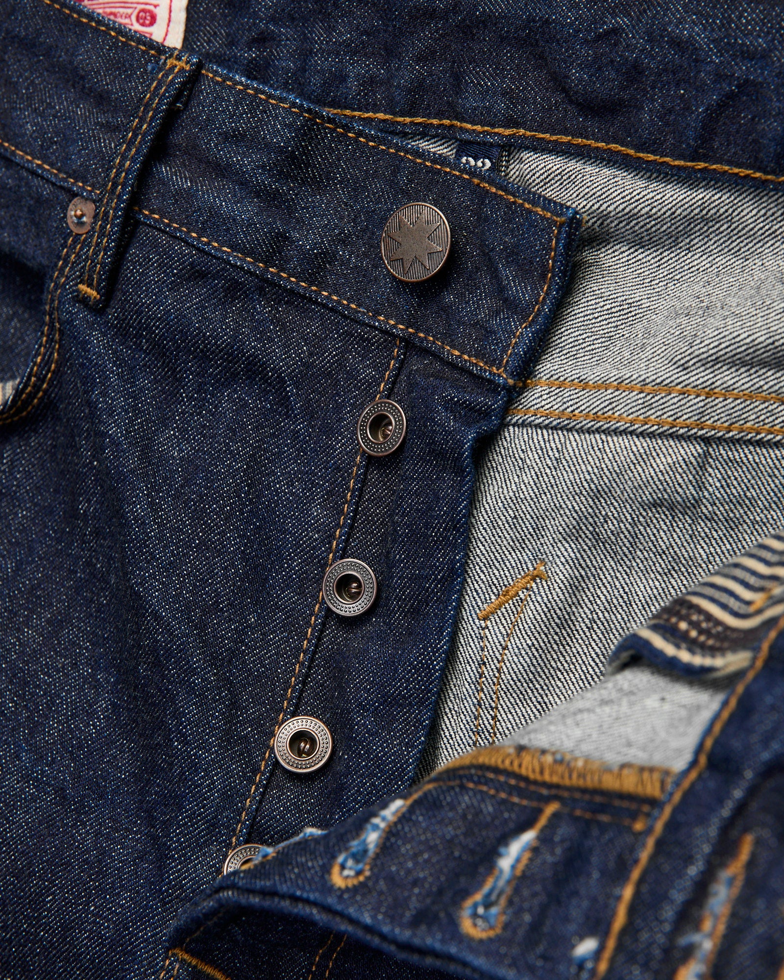 "50s Blue Belford" 14oz Rinsed Selvedge Denim Pant - 50s Straight Fit - Image 7