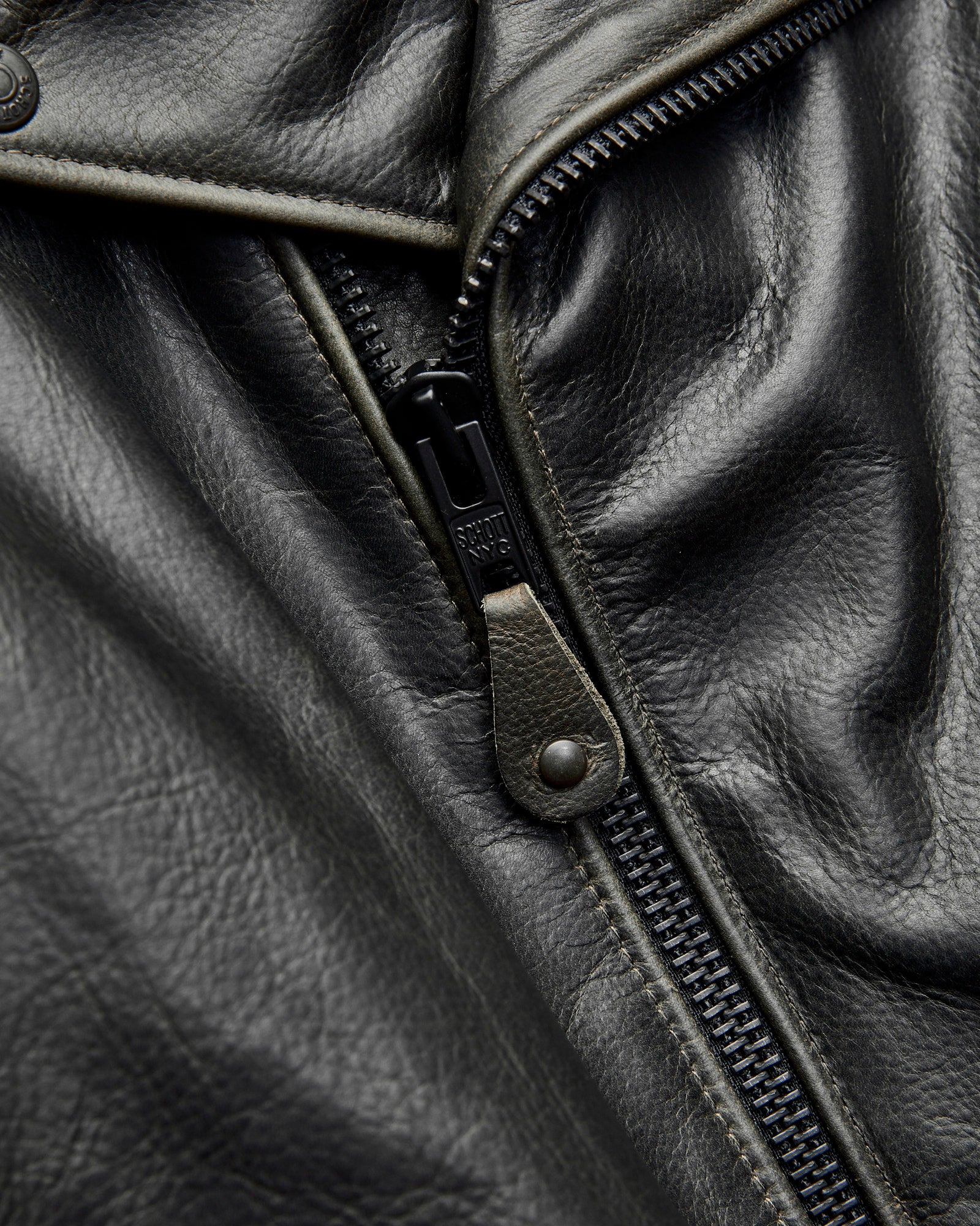 533 Pullup Cowhide Perfecto Jacket in Matte Black - Image 6