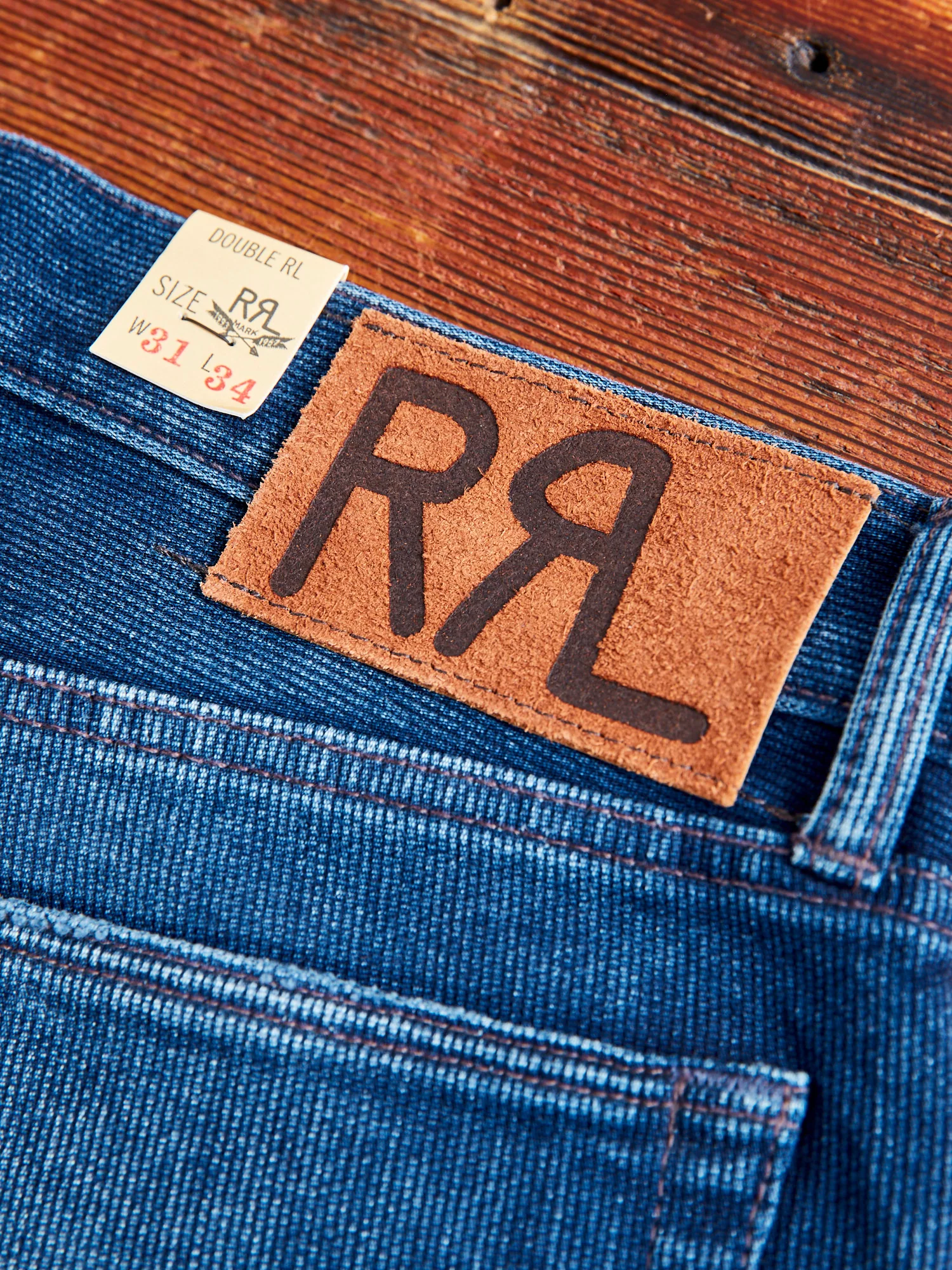 Indigo Bedford Cord Pants - High Slim Fit - Image 11