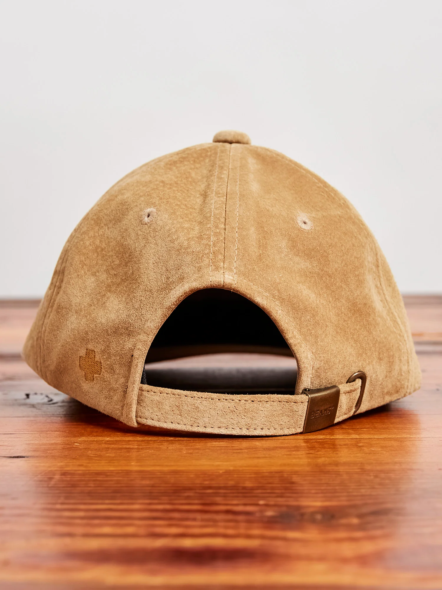 6-Panel Suede Cap in Camel - Image 3