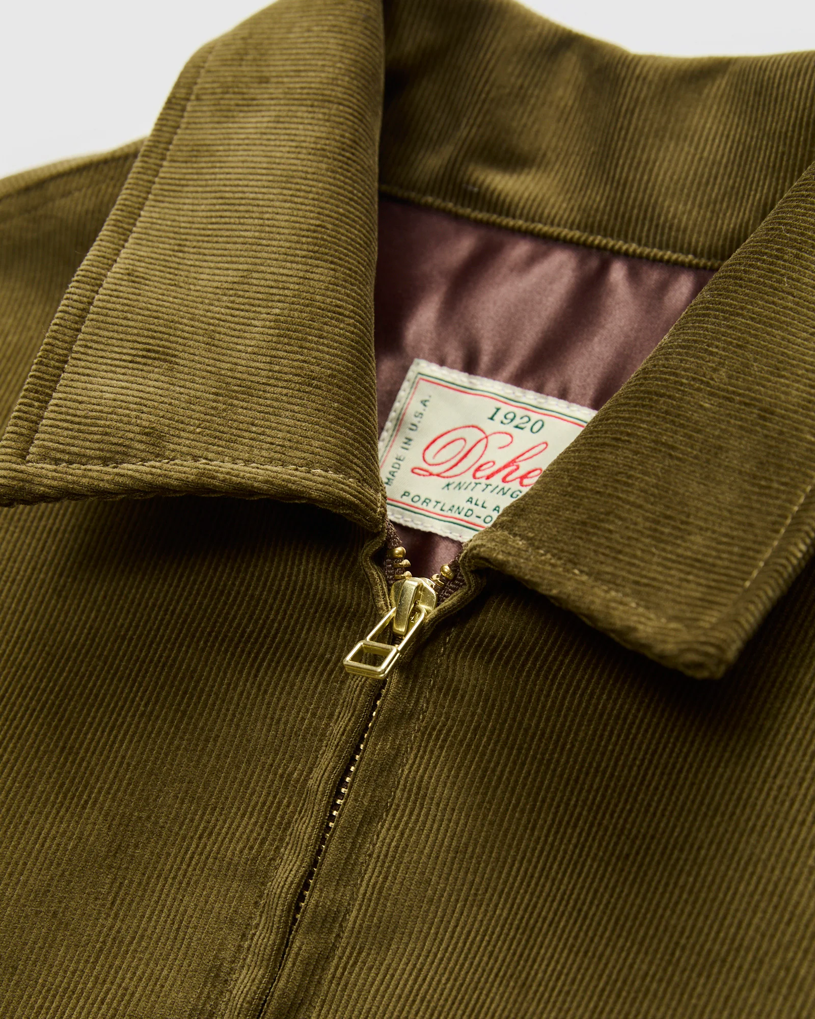 60's Cut Team Jacket in Olive Corduroy - Image 5