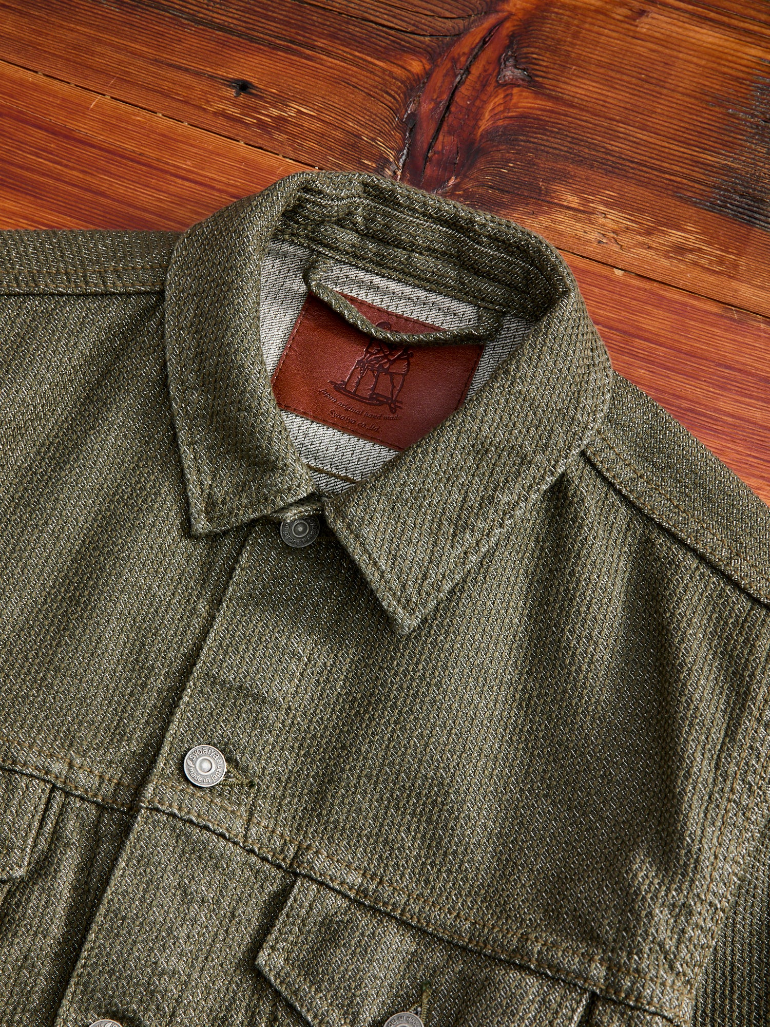 Sashiko Type-3 Jacket in Double Olive - Image 3