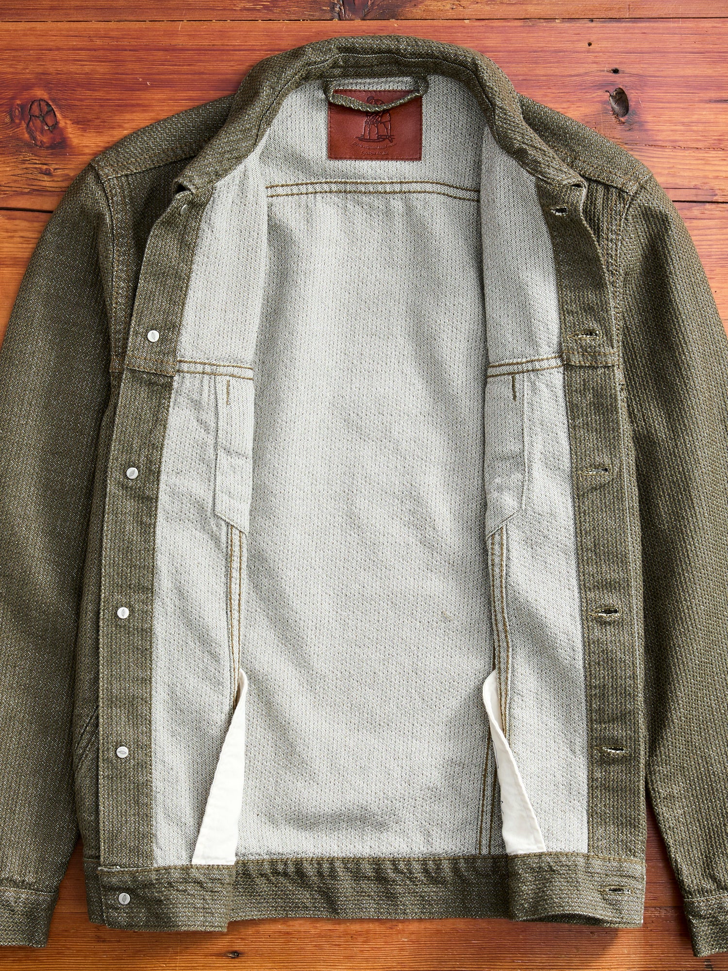 Sashiko Type-3 Jacket in Double Olive - Image 6