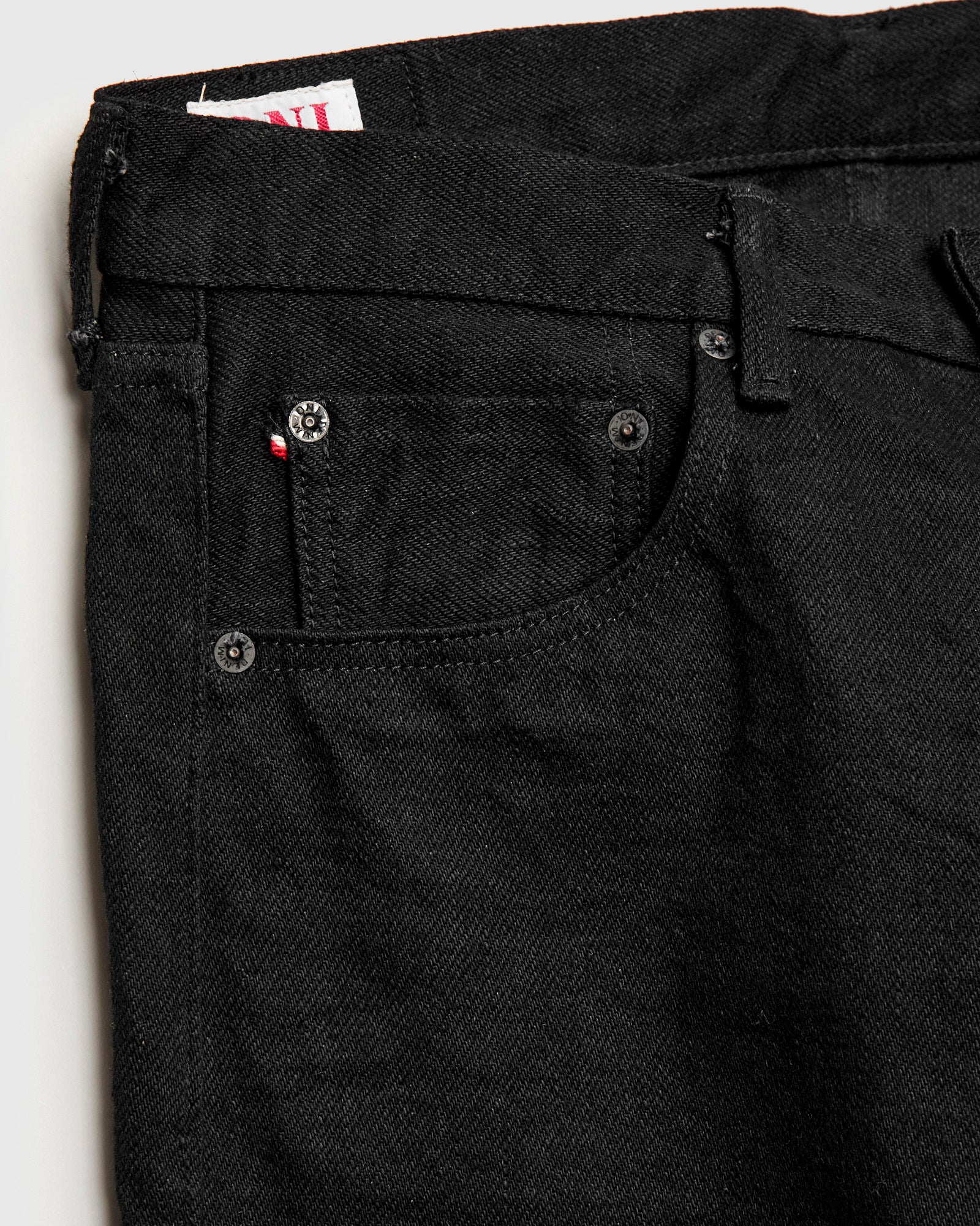 622ZR-BKBK "Secret Black" 20oz Selvedge Denim - Relaxed Tapered Fit - Image 7