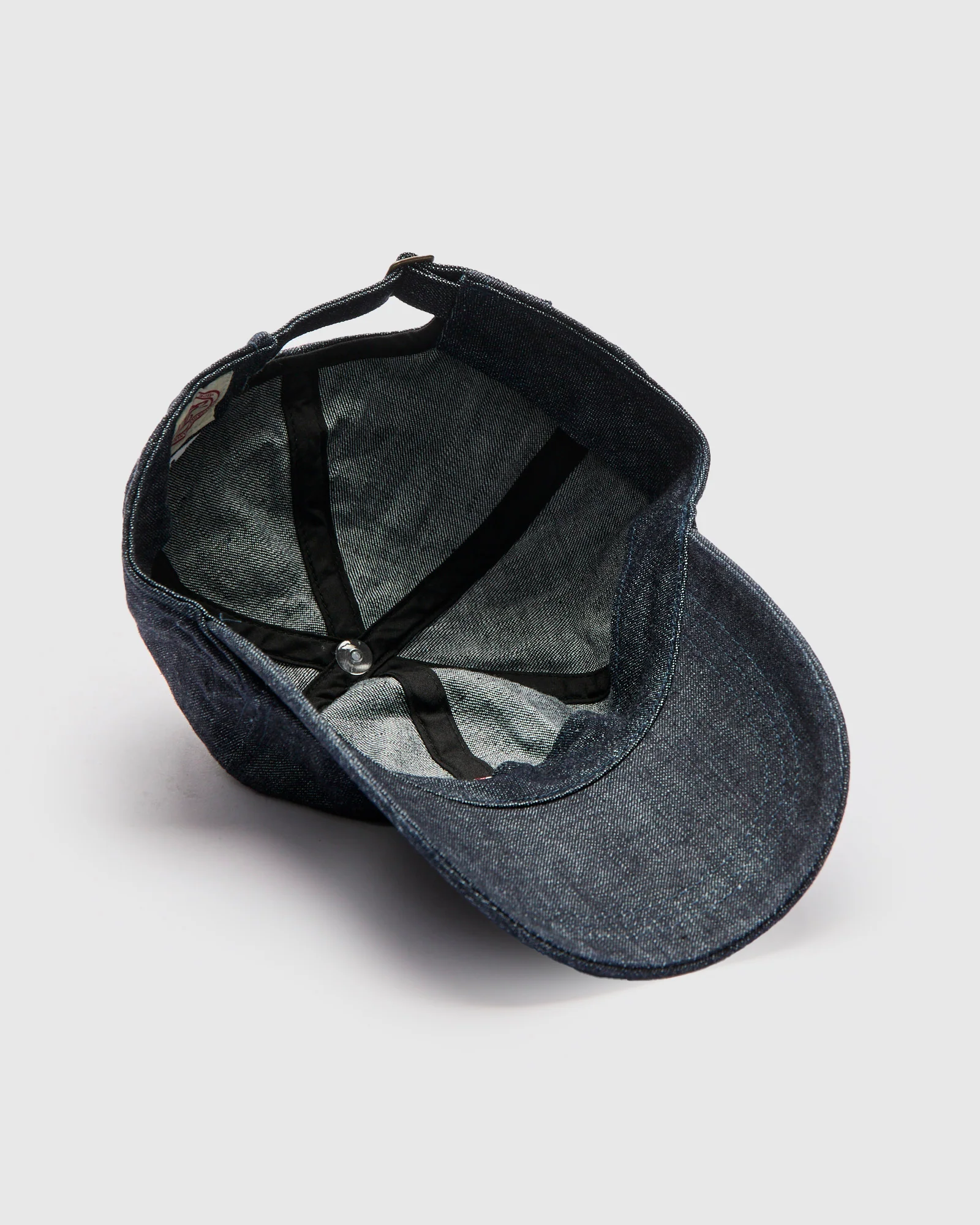 Full Wappen Denim Cap in Indigo Blue - Image 4