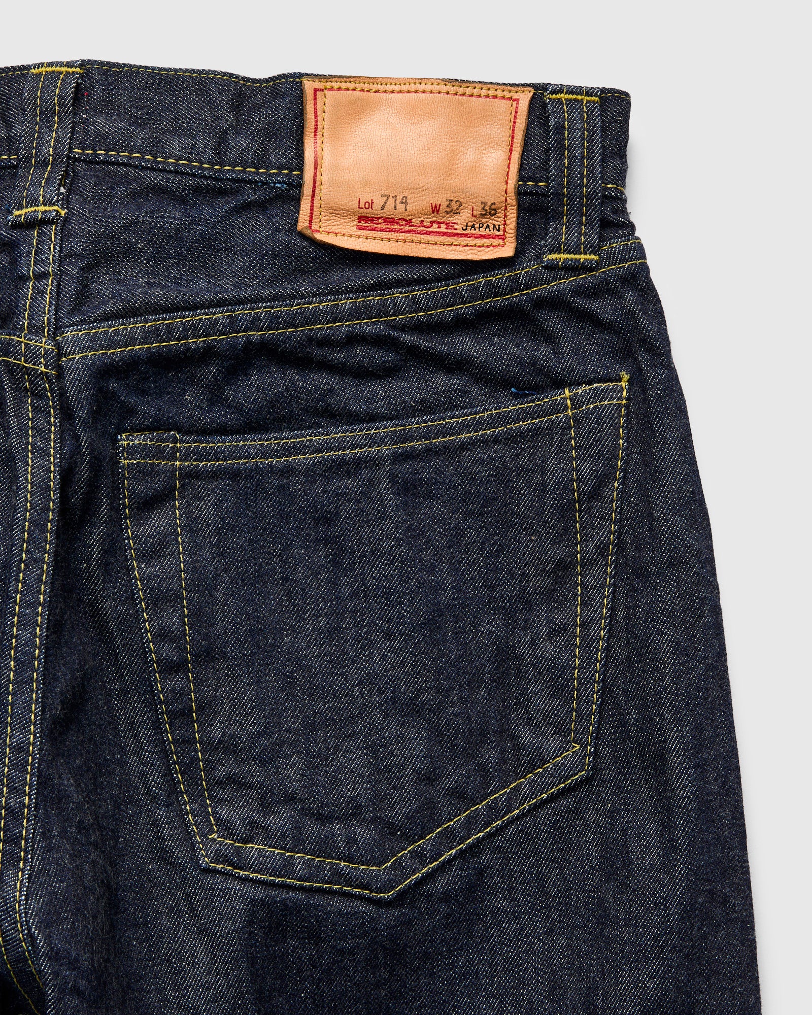 714 "WWII Model" 13.5oz Rinsed Selvedge Denim - High Straight Fit - Image 4