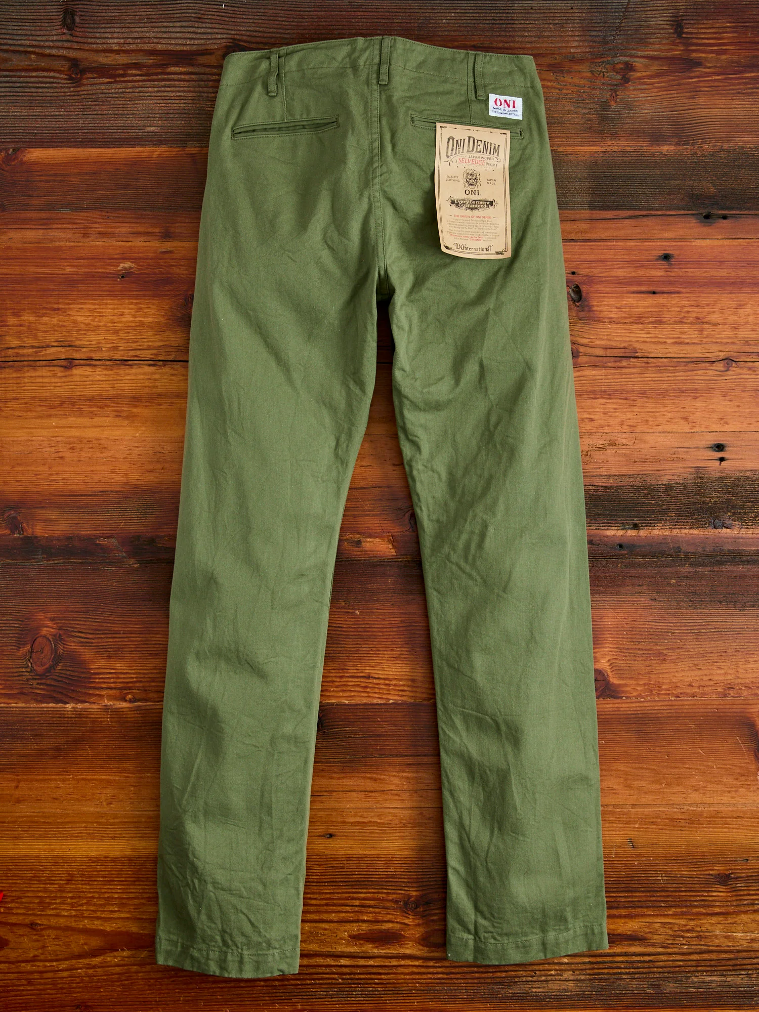 9.5oz Selvedge Chino in Light Olive - Image 3