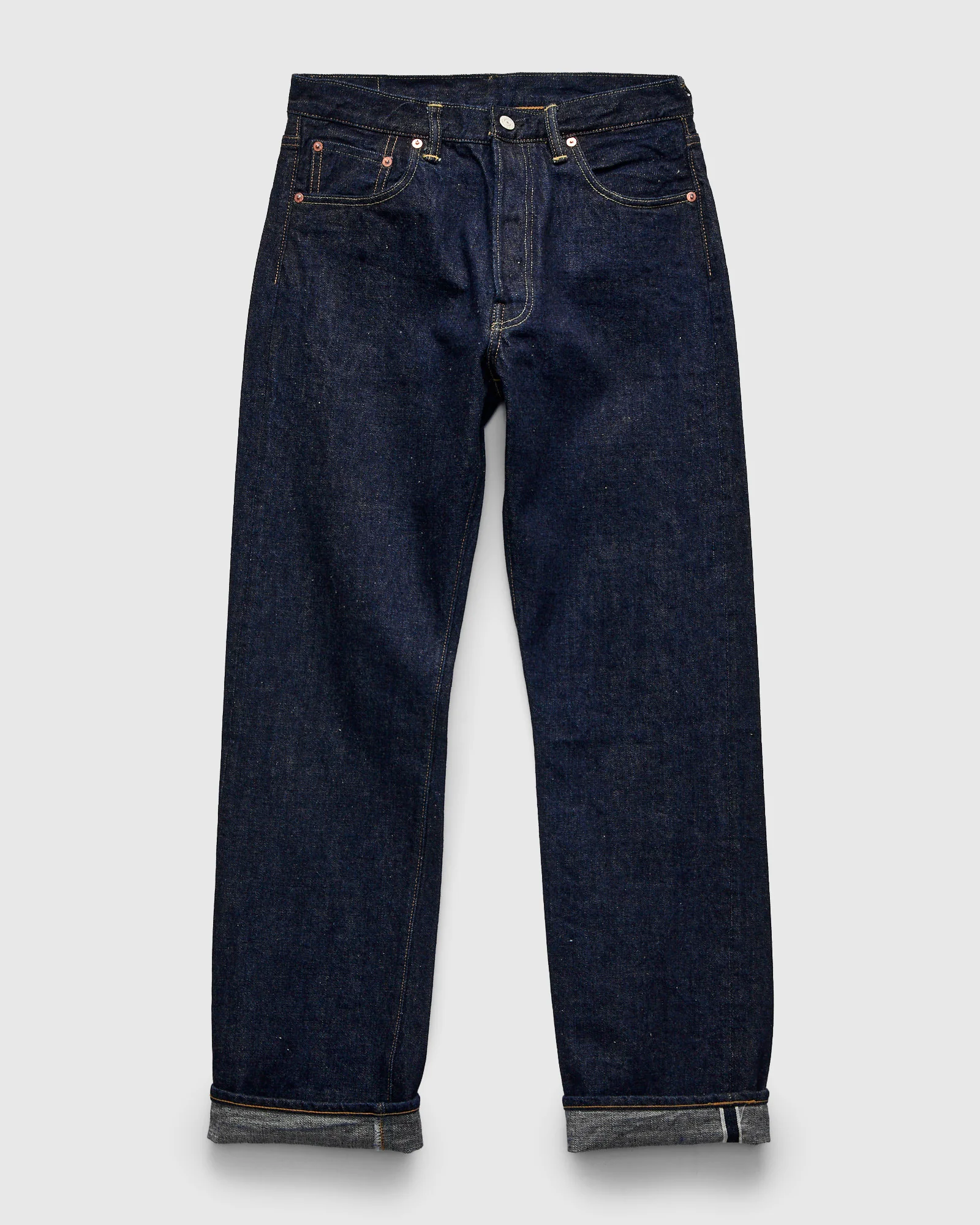 "Lot 800XX" 14.5oz Rinsed Selvedge Denim - Regular Straight Fit - Image 2