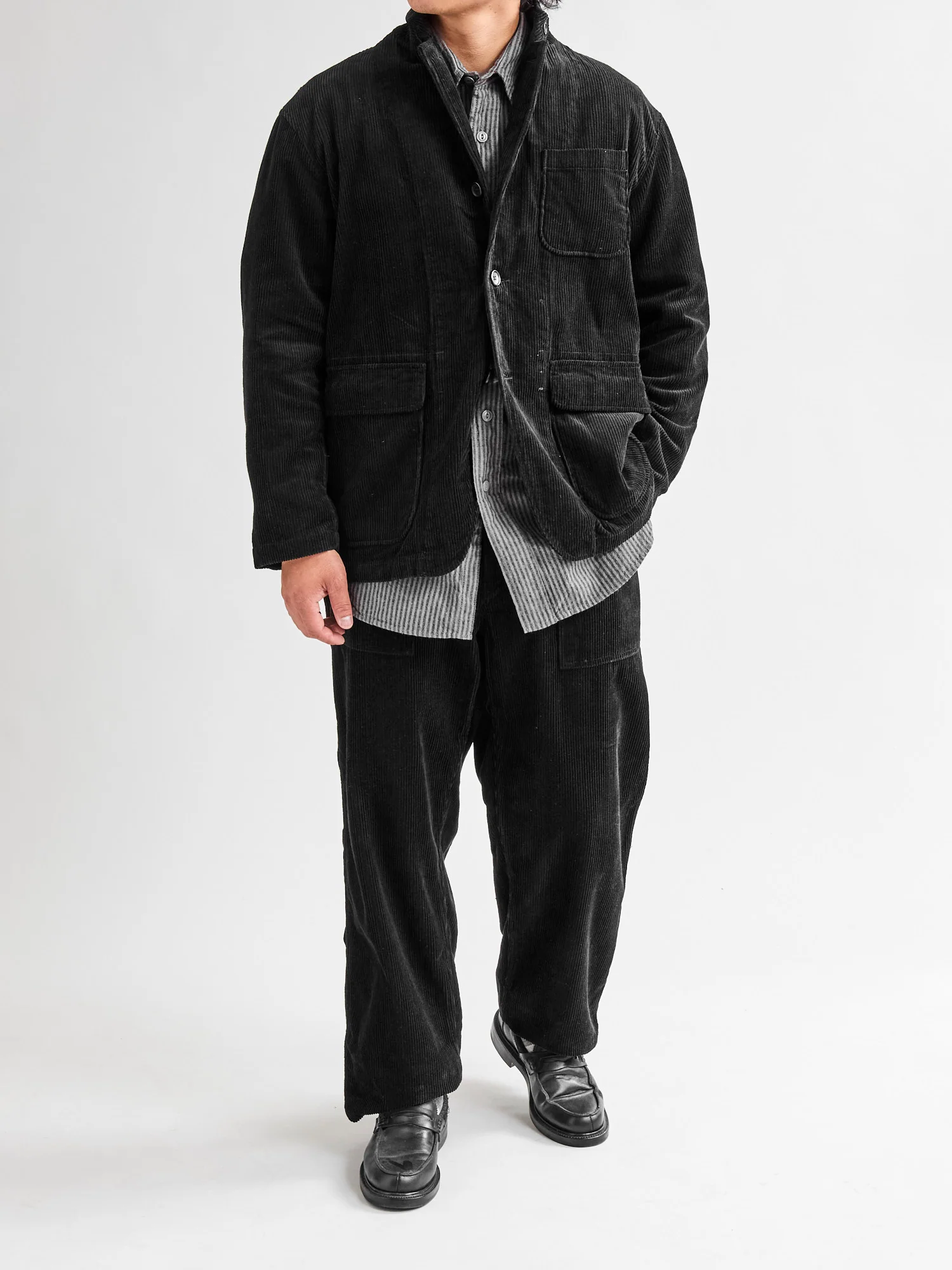 8W Corduroy Loiter Jacket in Black - Image 14