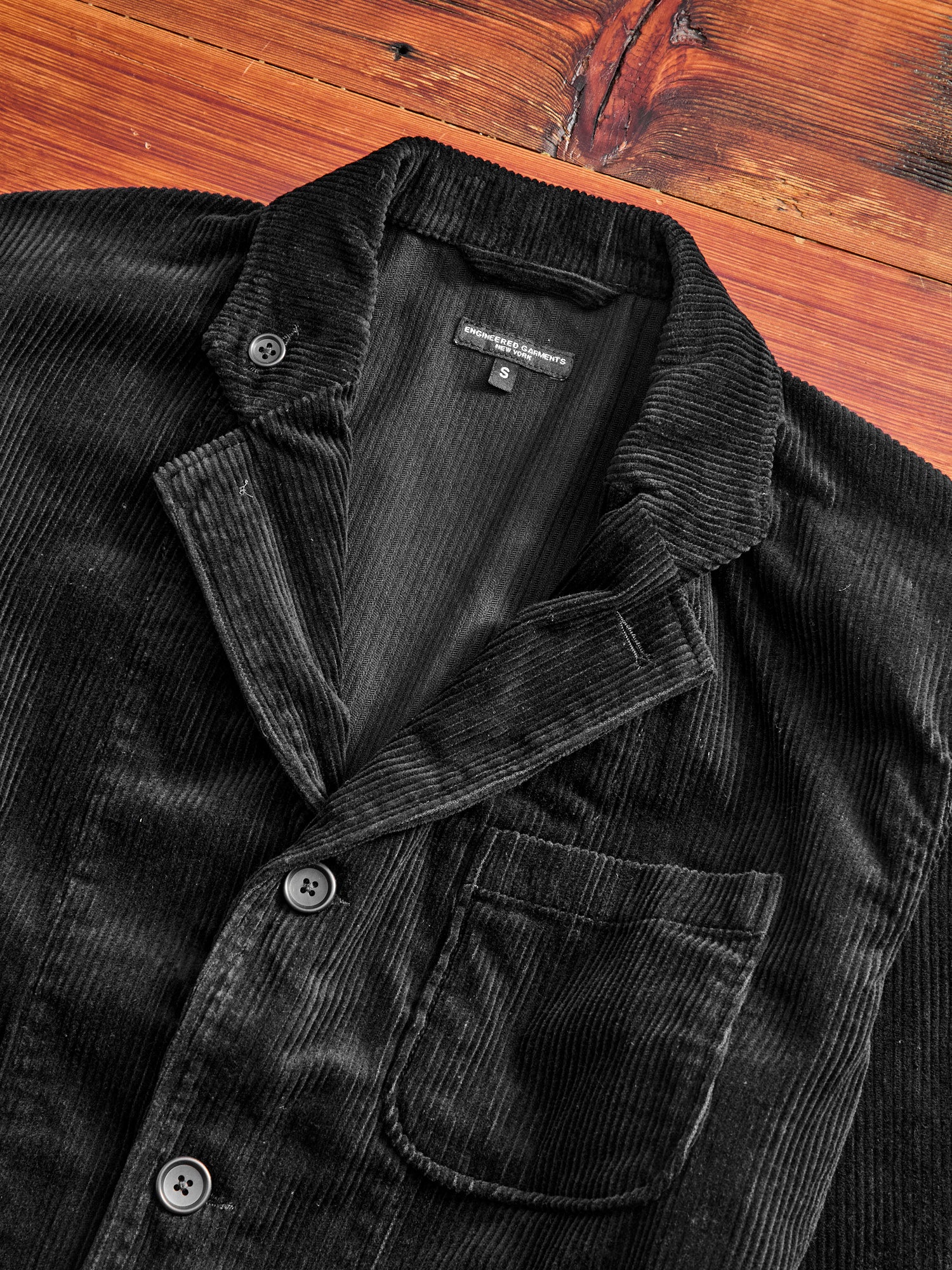 8W Corduroy Loiter Jacket in Black - Image 3