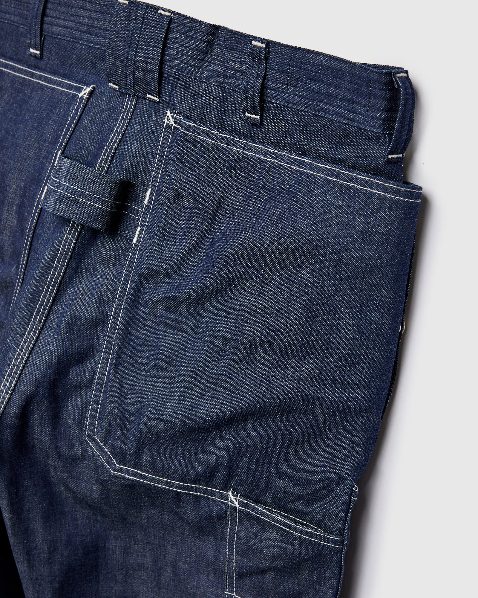 9.5oz Denim Fall Leaf Tough Pants in Indigo - Image 3