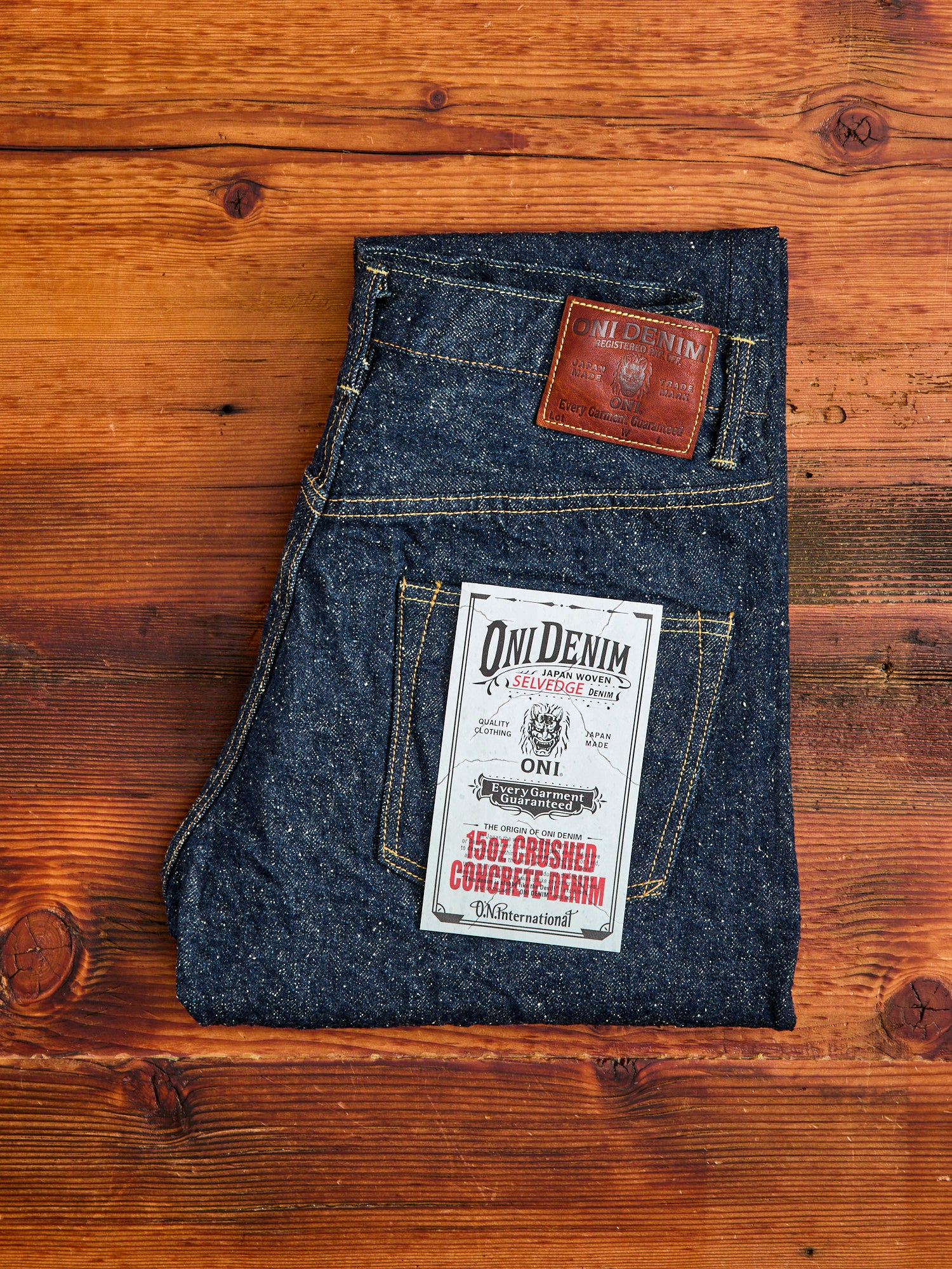 902-CCD "Crushed Concrete" 15oz Selvedge Denim - High Tapered Fit - Image 3