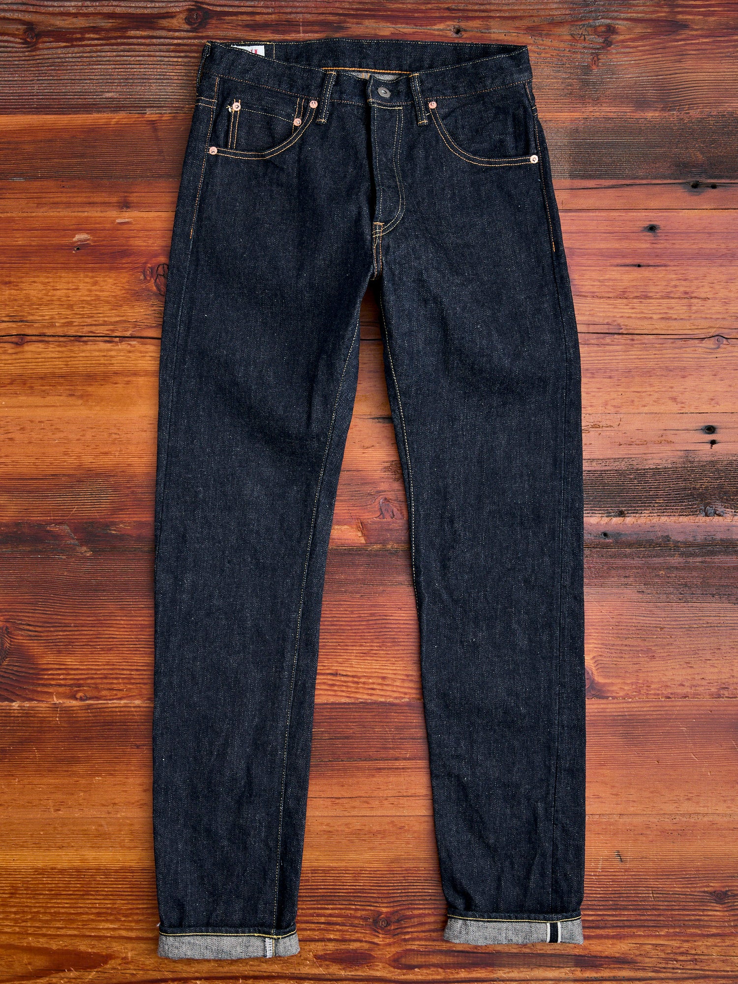 902 "Sleeping Demon" Natural Indigo 15.5oz Selvedge Denim - High Tapered Fit - Image 5