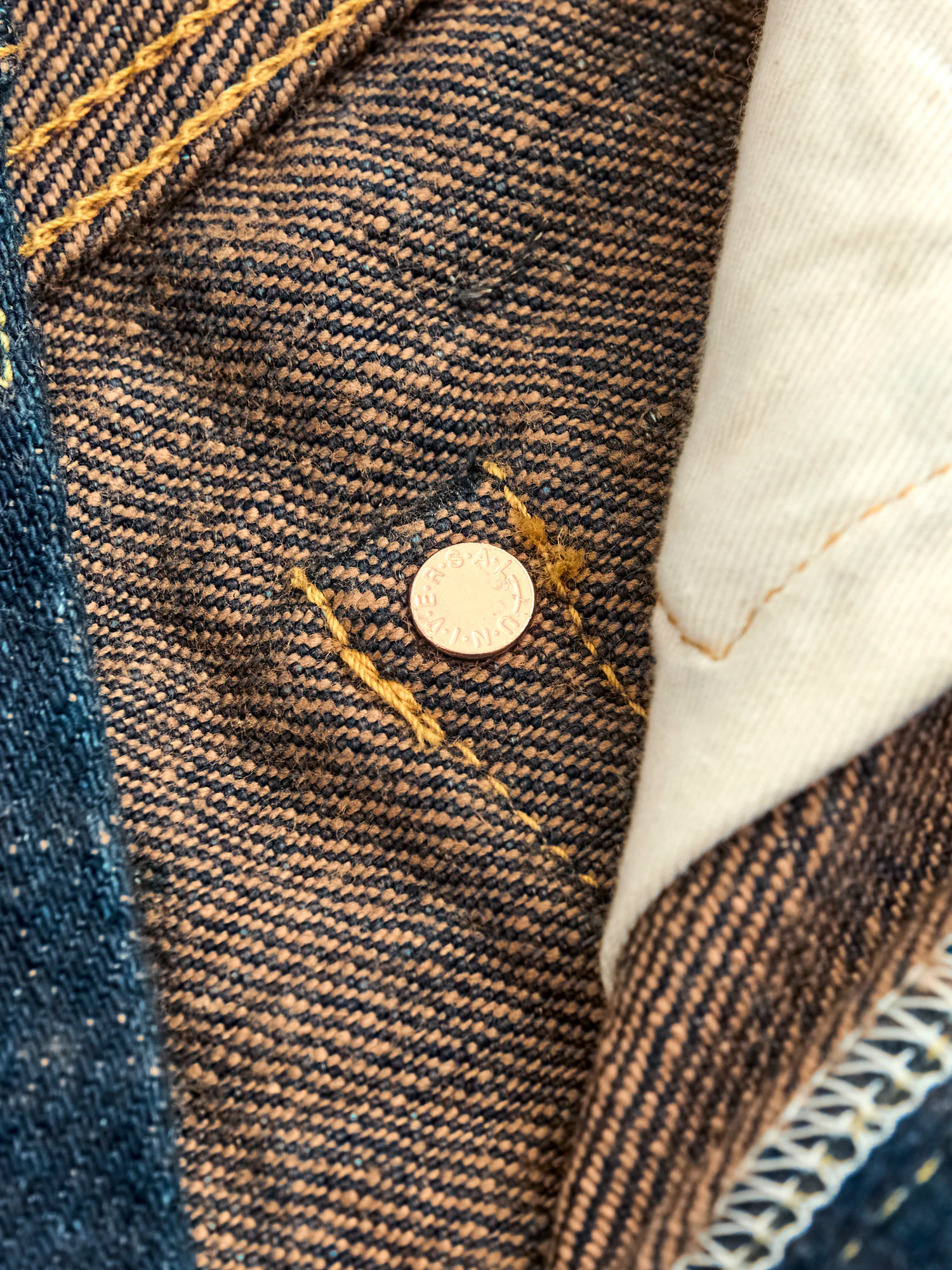 902ZR-KAKBR "Secret Kabukimimi" 20oz Selvedge Denim - High Tapered Fit - Image 10