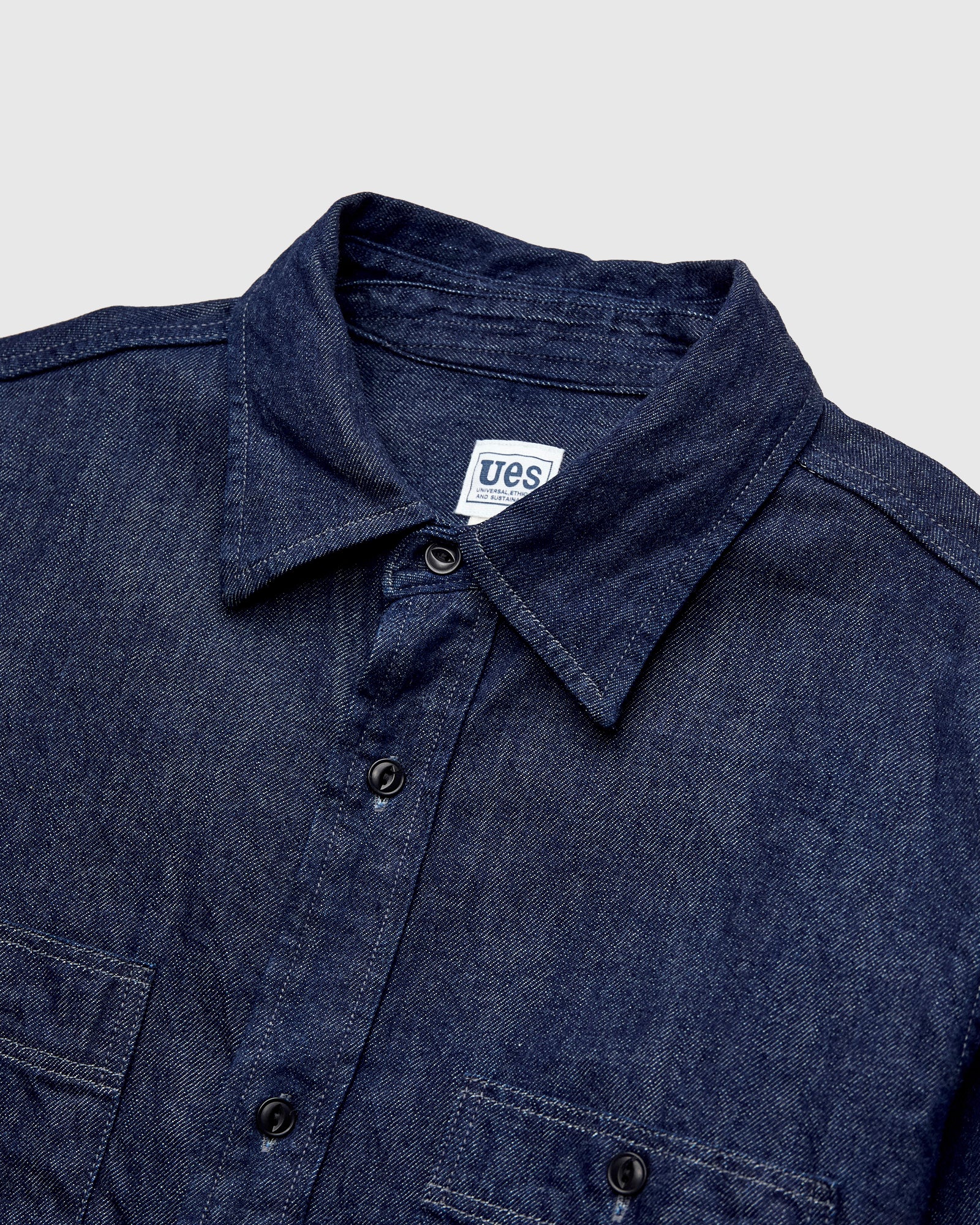 9oz Denim Workshirt in Indigo - Image 3