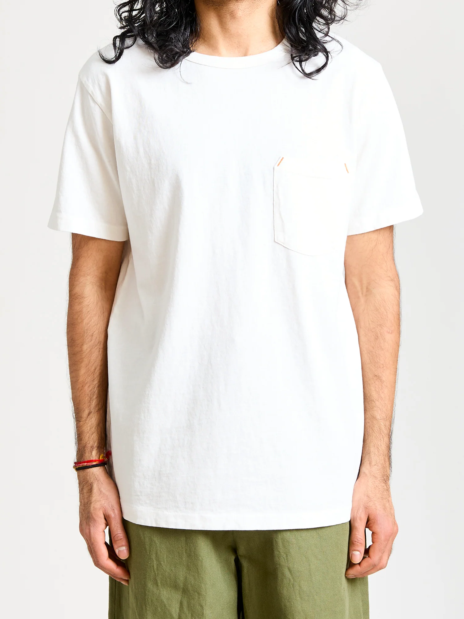 9oz Pocket T-Shirt in White - Image 2