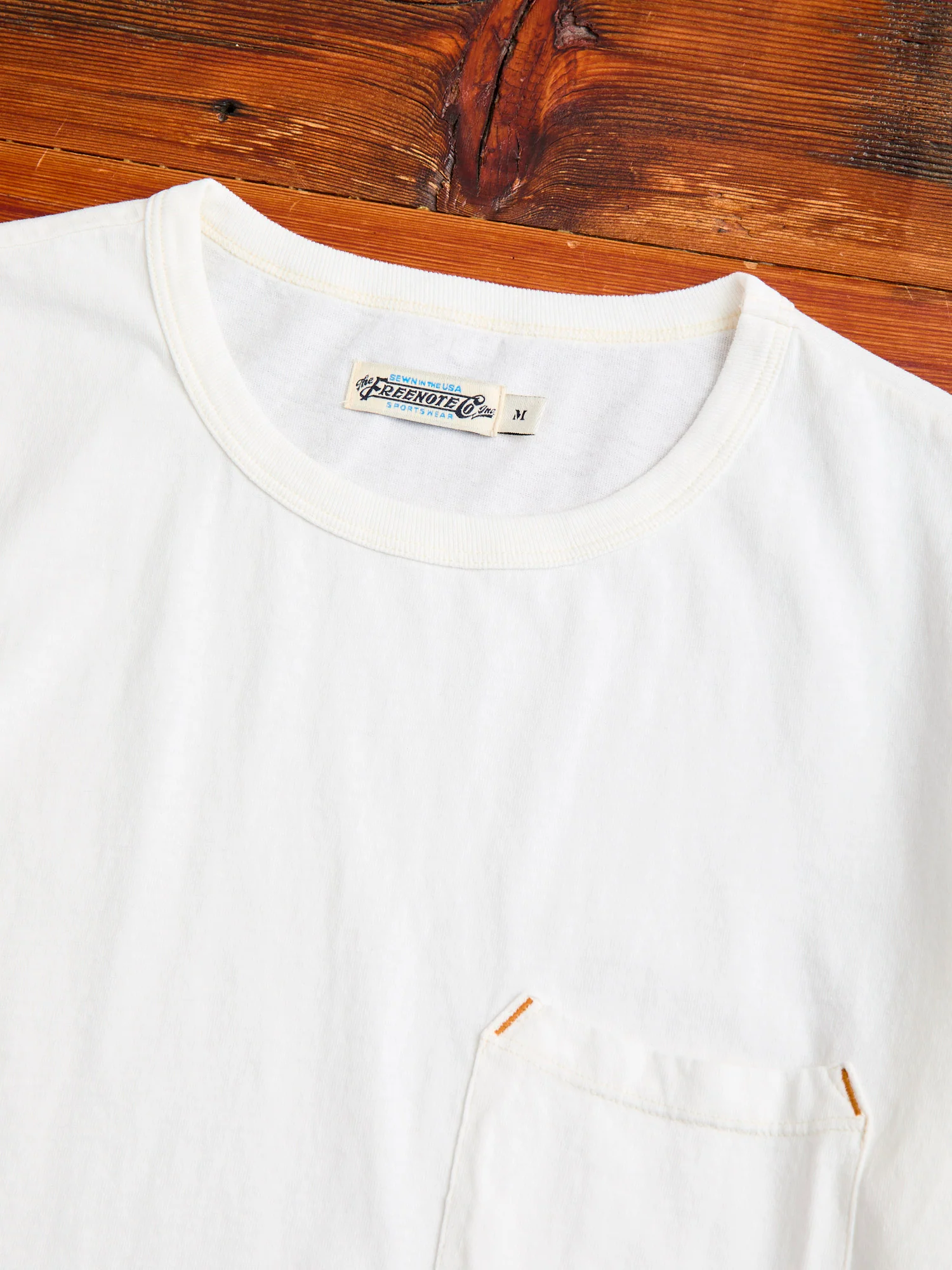 9oz Pocket T-Shirt in White - Image 3
