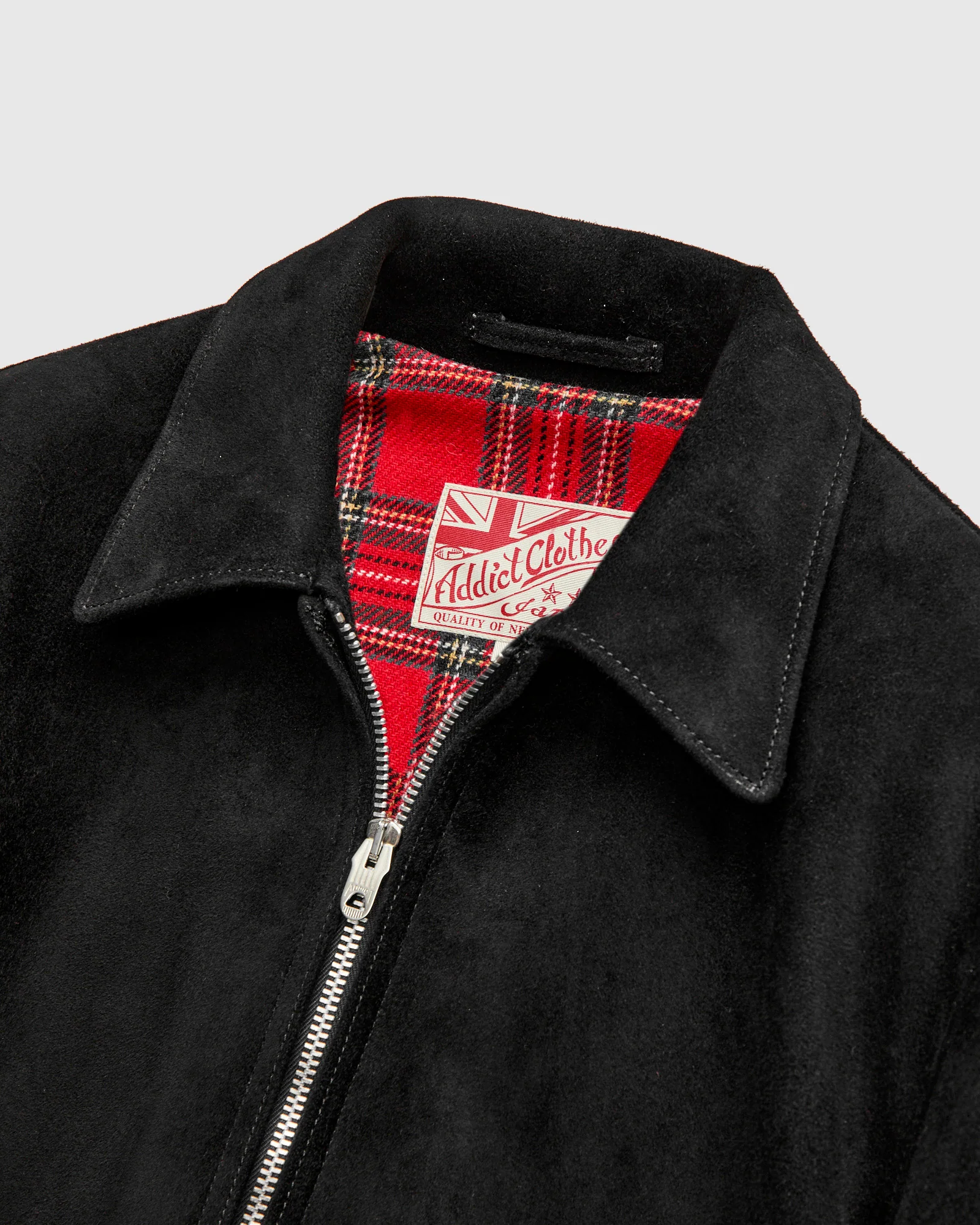 AD-00 Deer Suede Husky Jacket in Black - Image 5