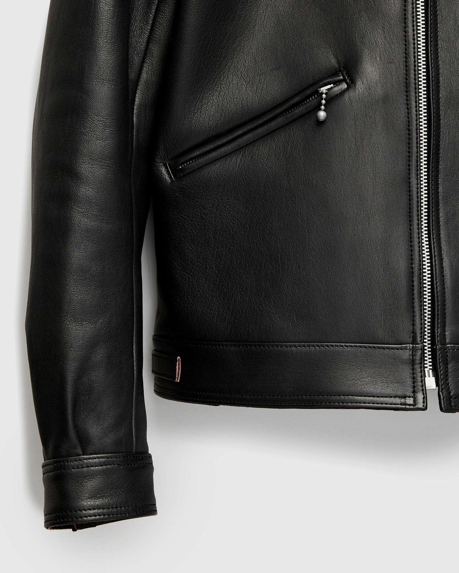 AD-00 Sheepskin Husky Jacket in Black Teacore - Image 7