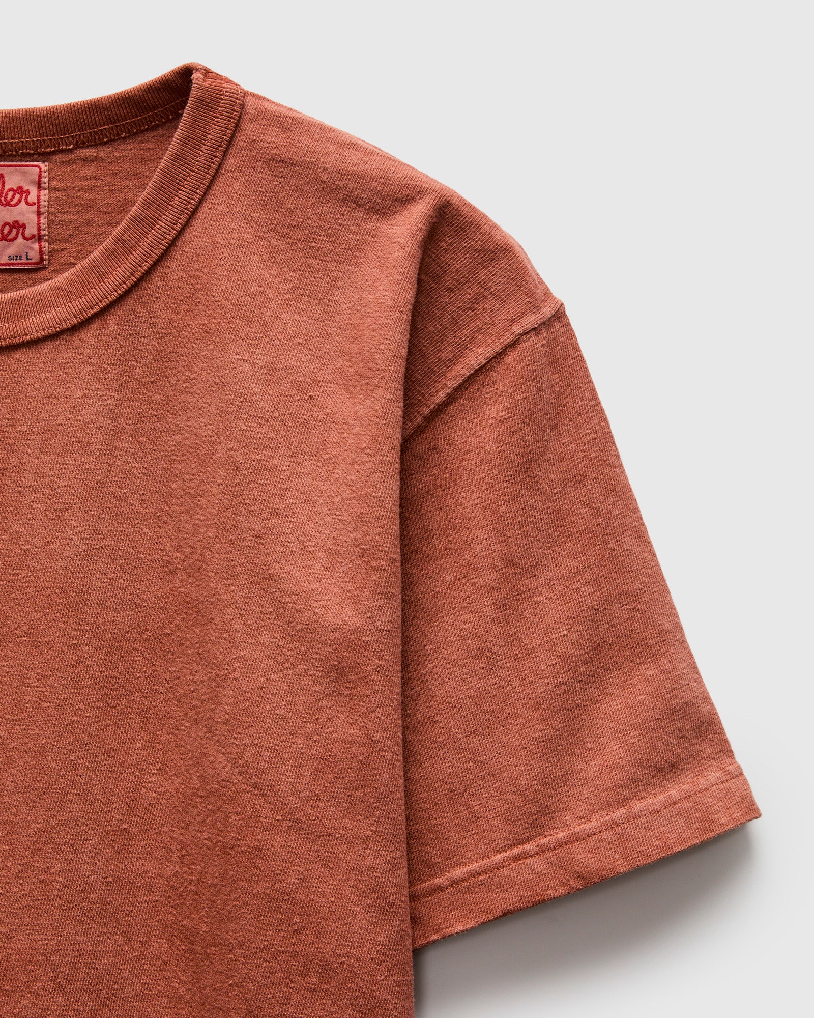 Amami Hand Dyed ELS Recycled Cotton T-Shirt in Sharinbai Doro - Image 6