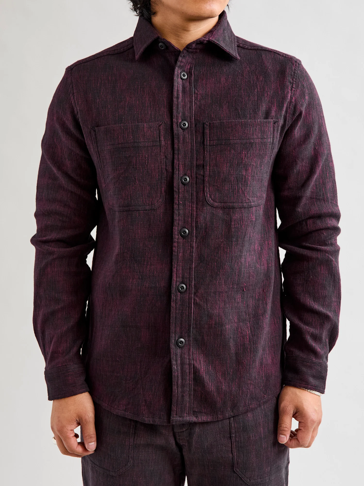 Ames Workshirt in Indian Madder/Iron Canvas - Image 2