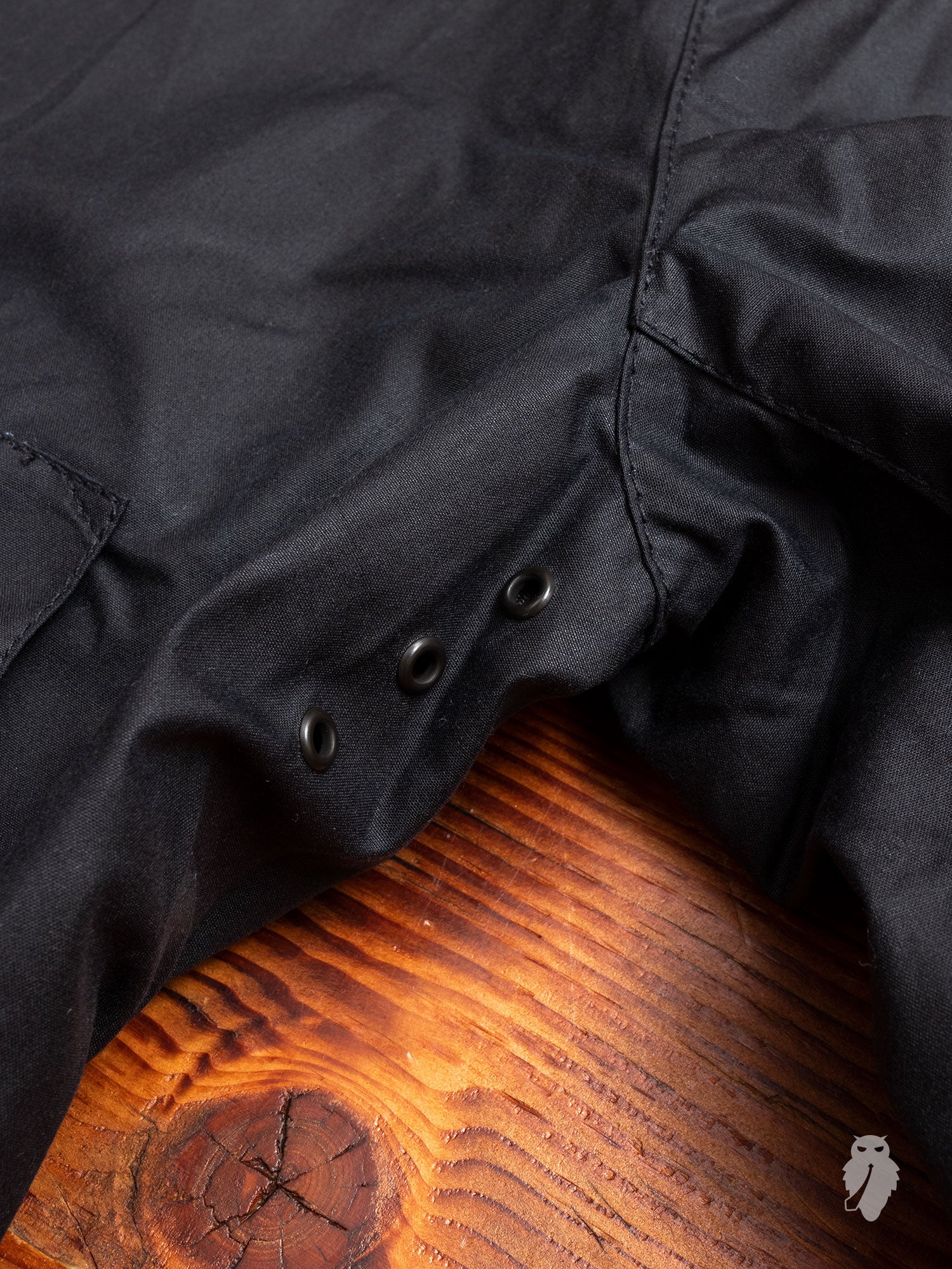 "Ashby" Wax Jacket in Navy - Image 6