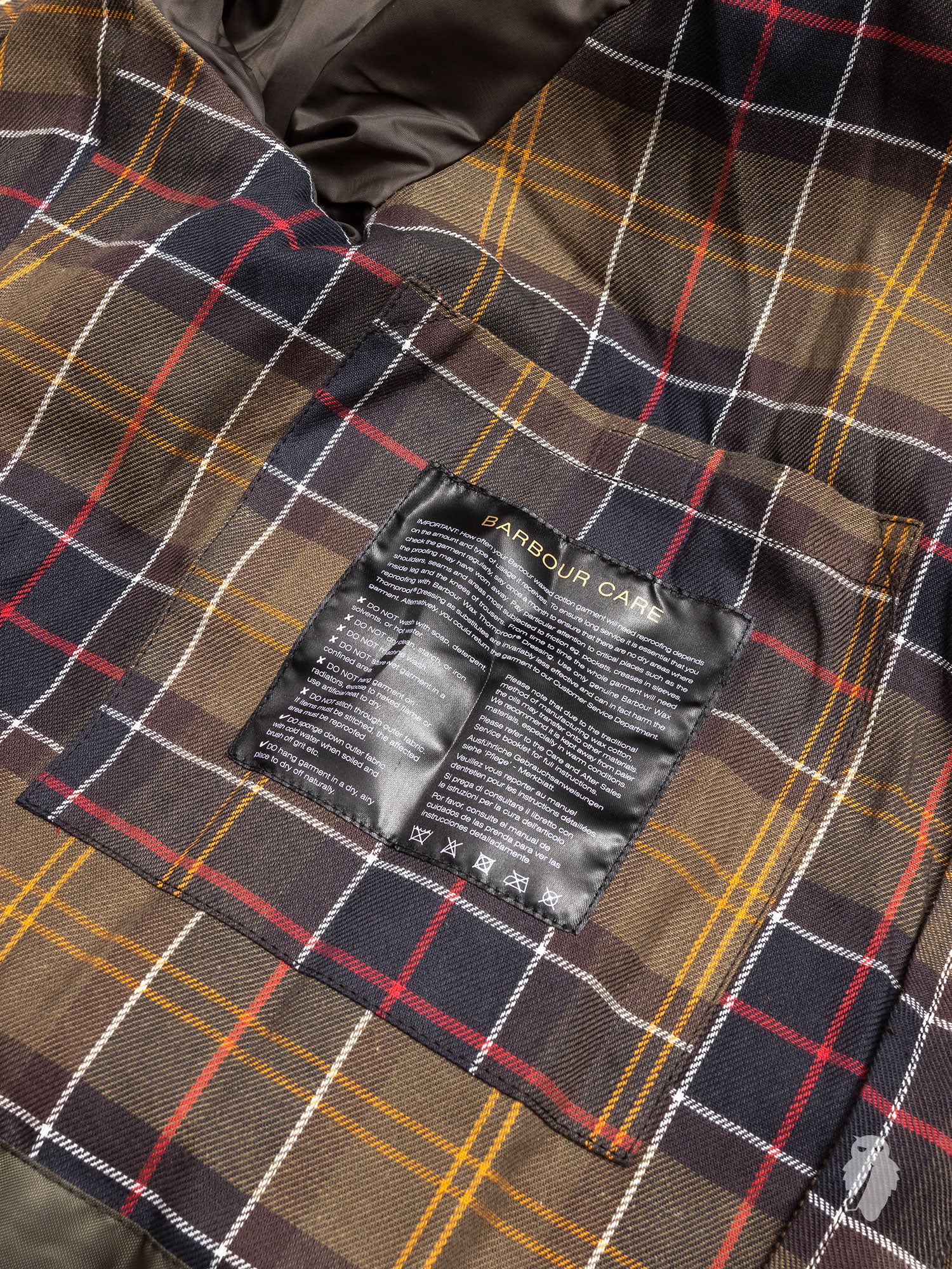 "Ashby" Wax Jacket in Olive - Image 13