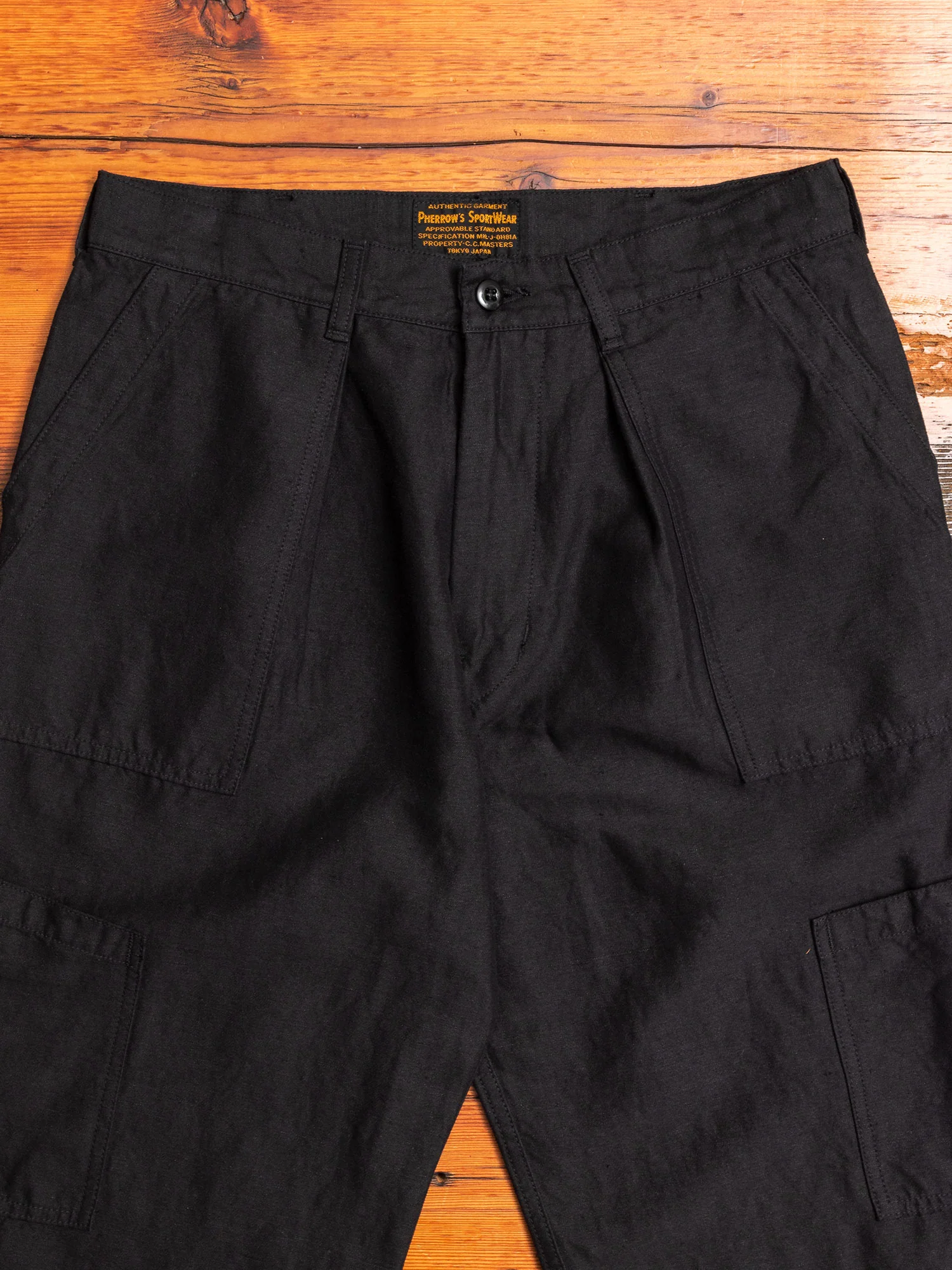 Baker Utility Military Pants in Black - Image 2