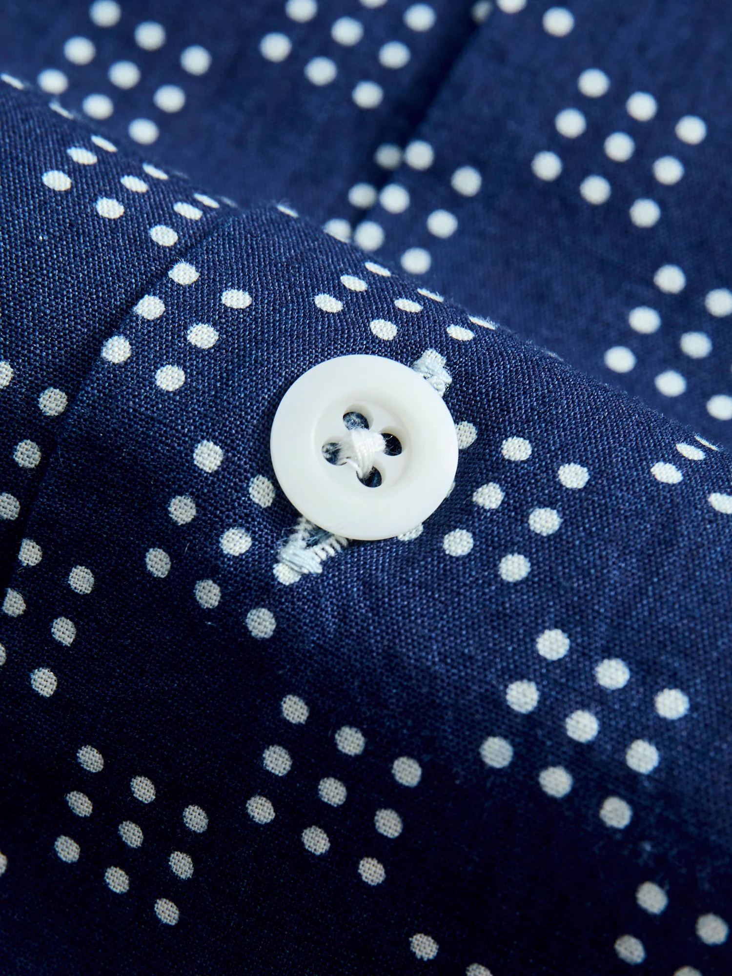 Bassen Hawaiian Shirt in Indigo Dot - Image 6