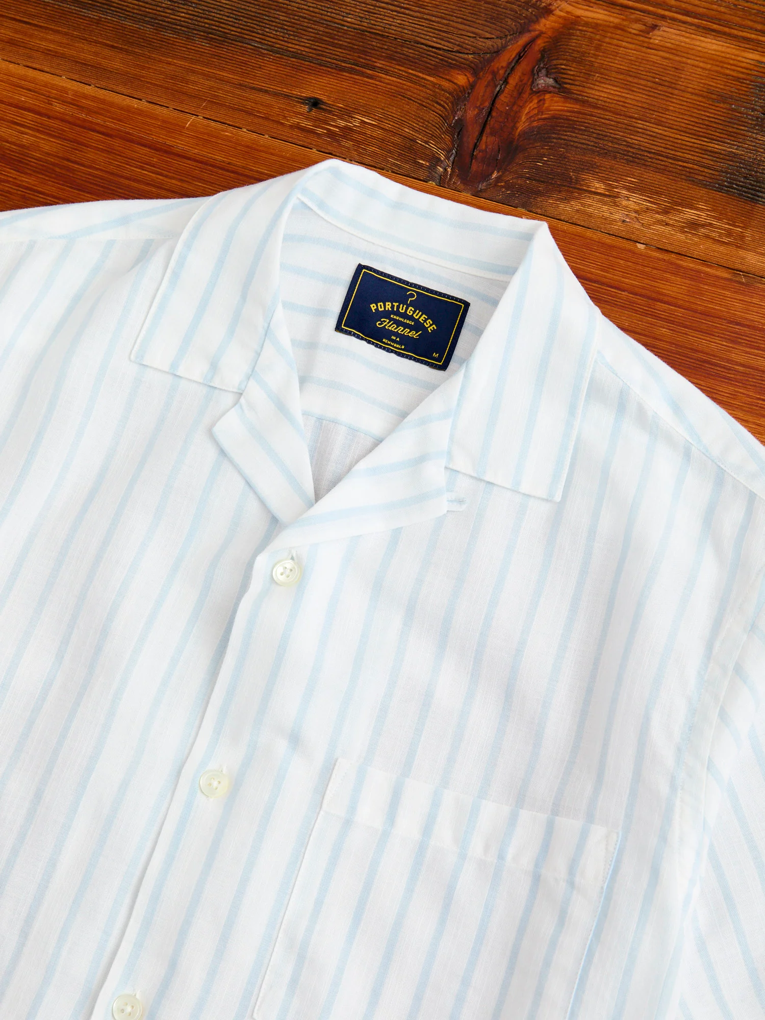 Beach Cabin Button-Up Shirt in Sky - Image 3