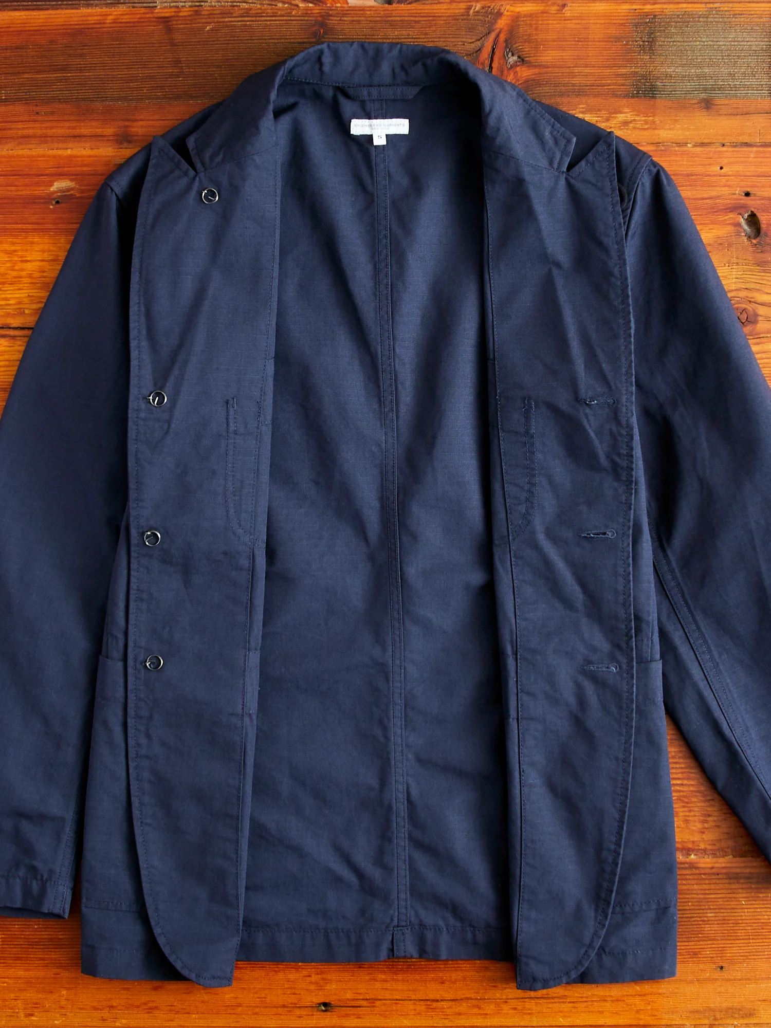 Bedford Jacket in Dark Navy Cotton Ripstop - Image 9
