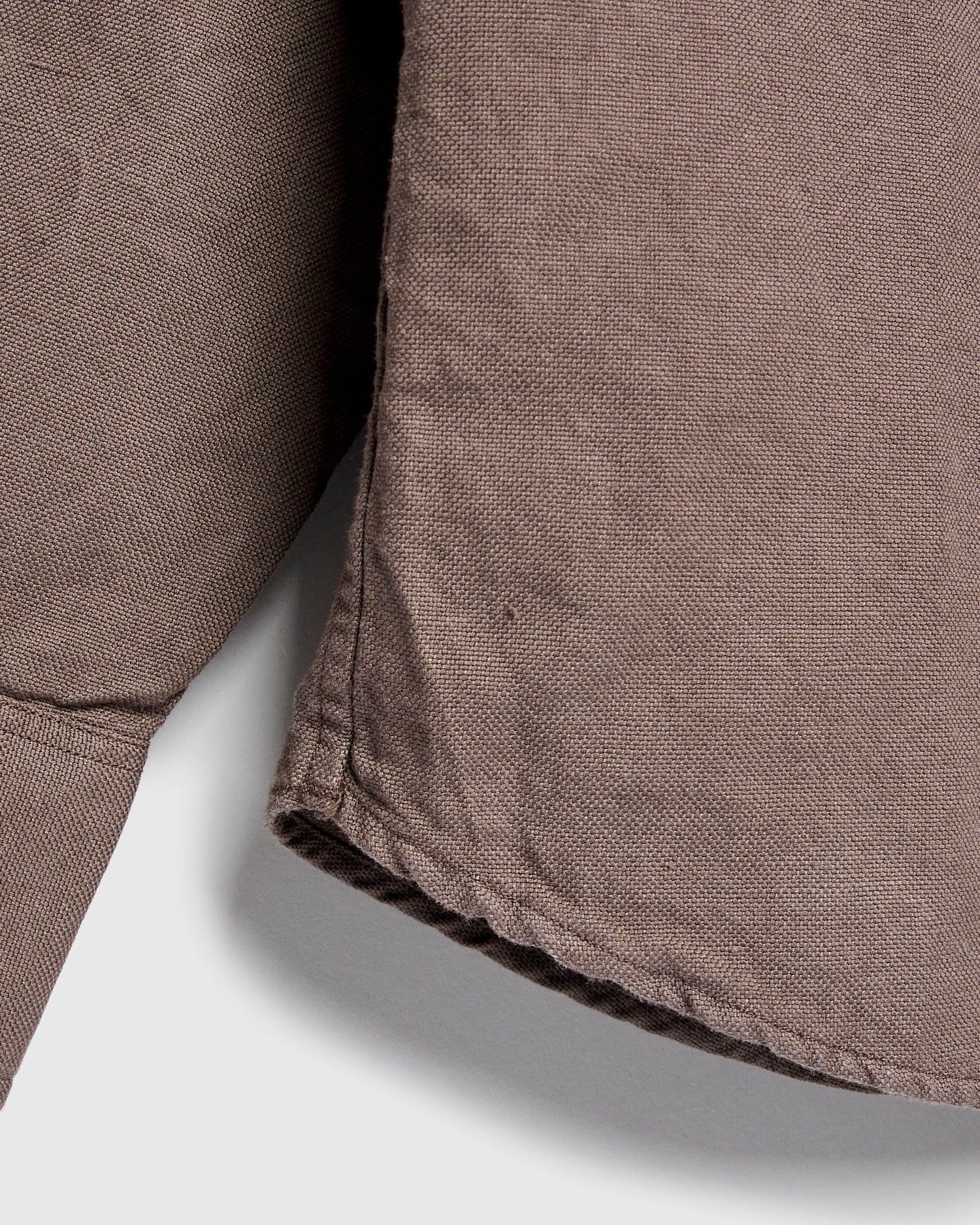 Big Oxford Shirt in Espresso Hemp - Image 5