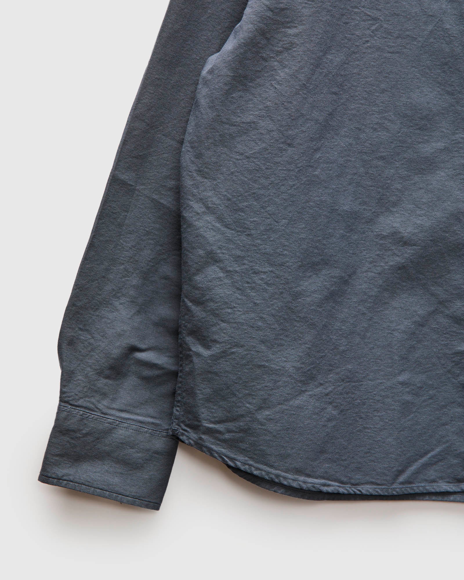 Big Oxford Shirt in Garment Dyed Navy - Image 7
