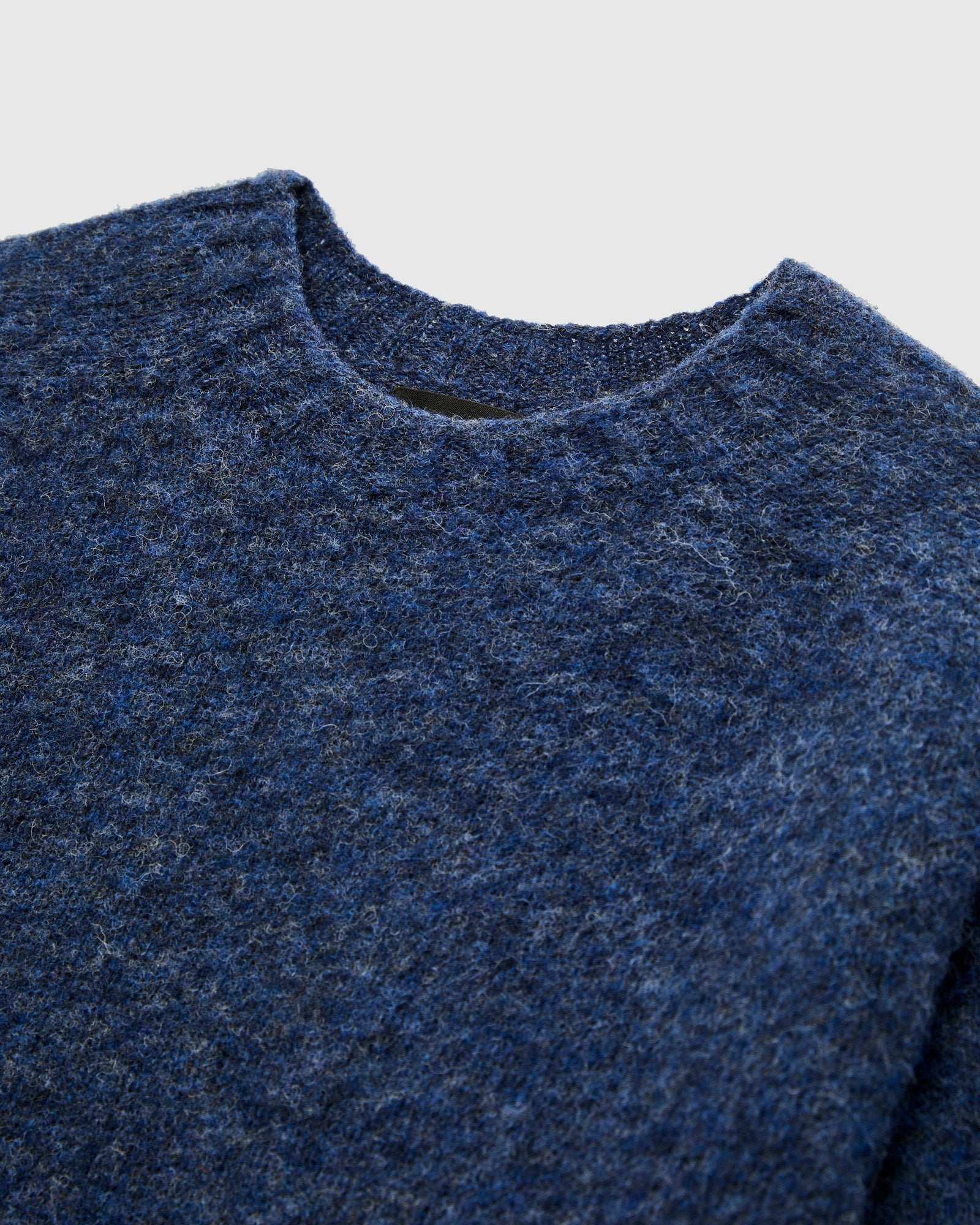 "Birth of the Cool" Wool Sweater in Denim - Image 4