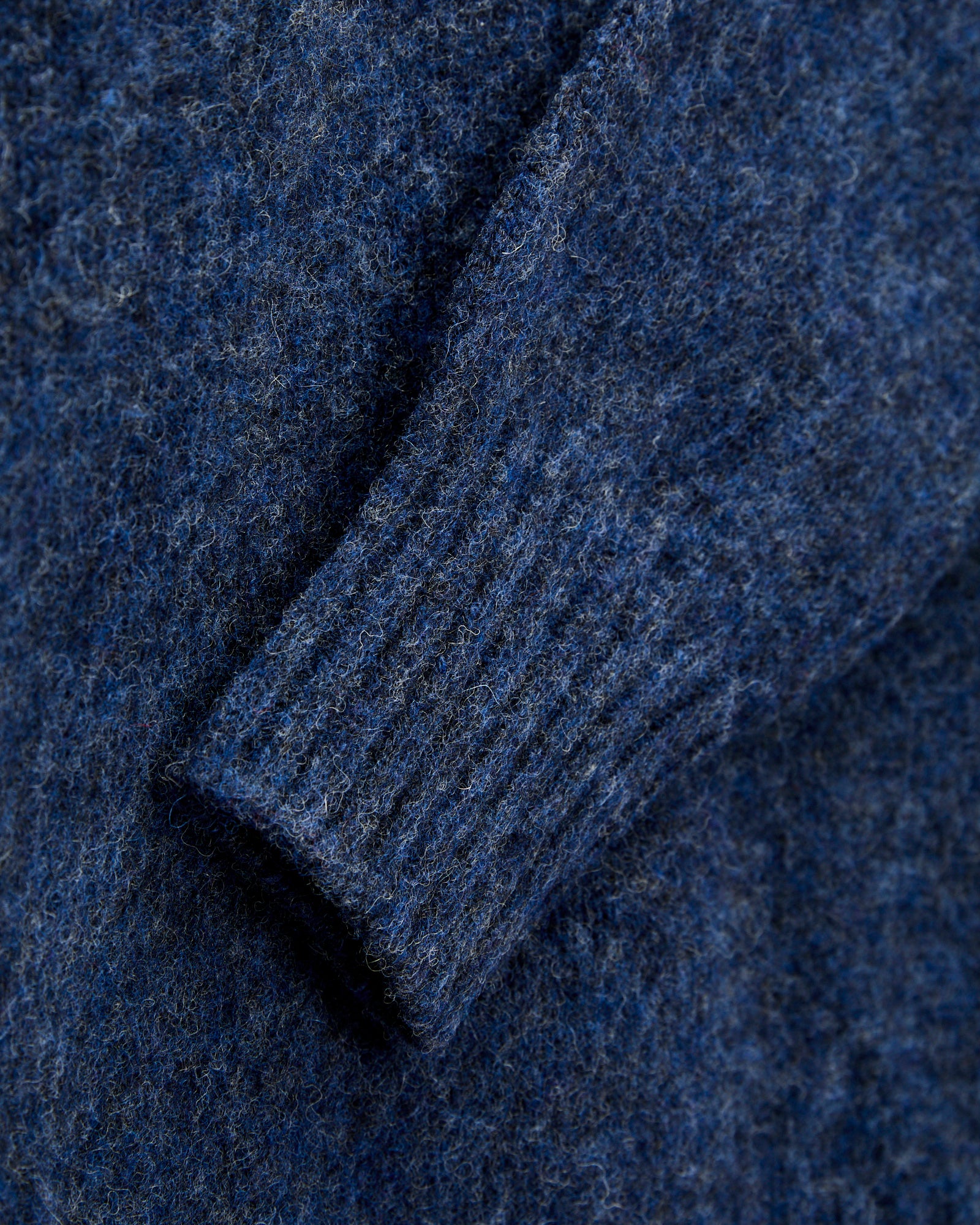 "Birth of the Cool" Wool Sweater in Denim - Image 5