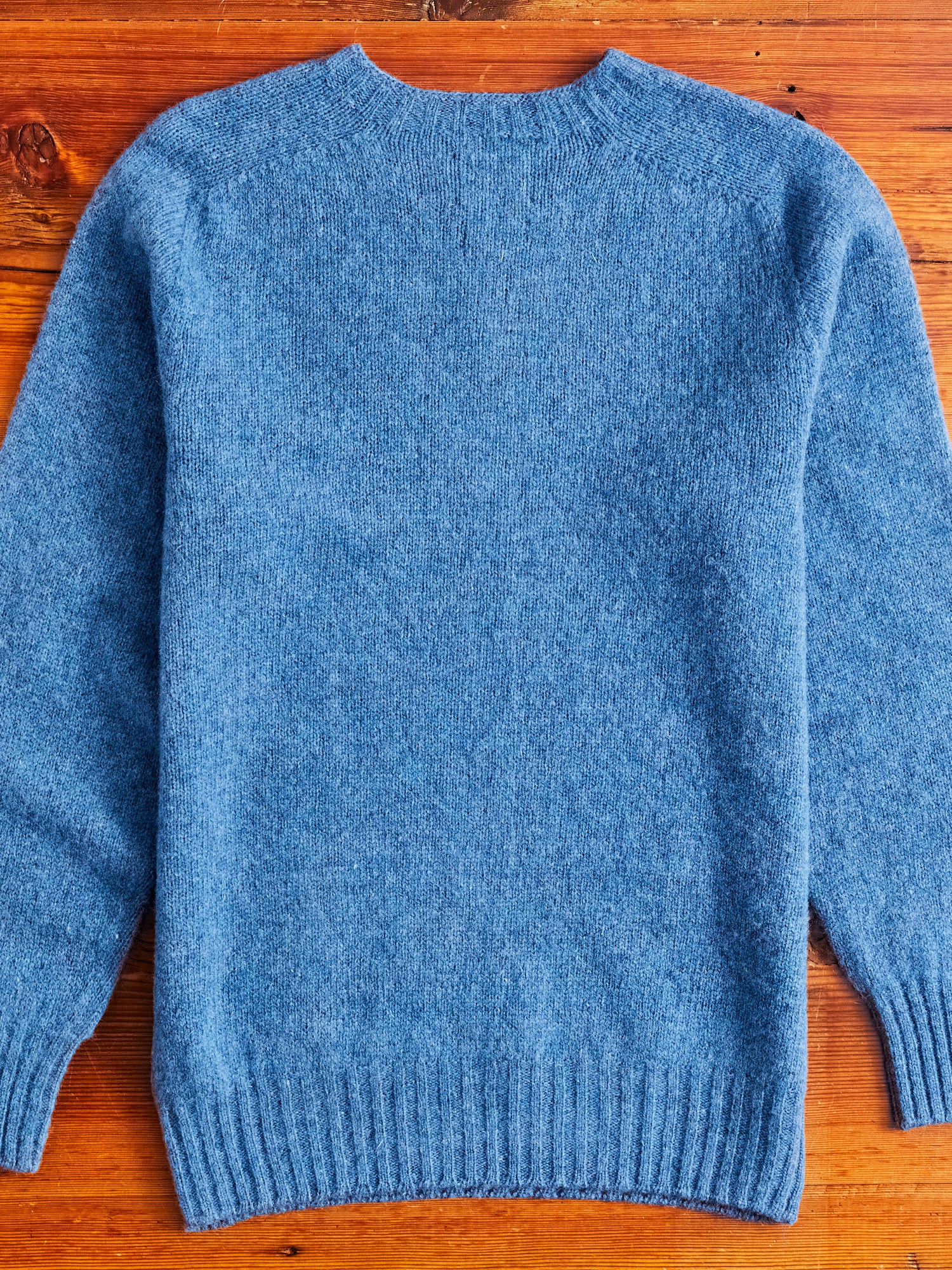 "Birth of the Cool" Wool Sweater in Paradise Blue - Image 6
