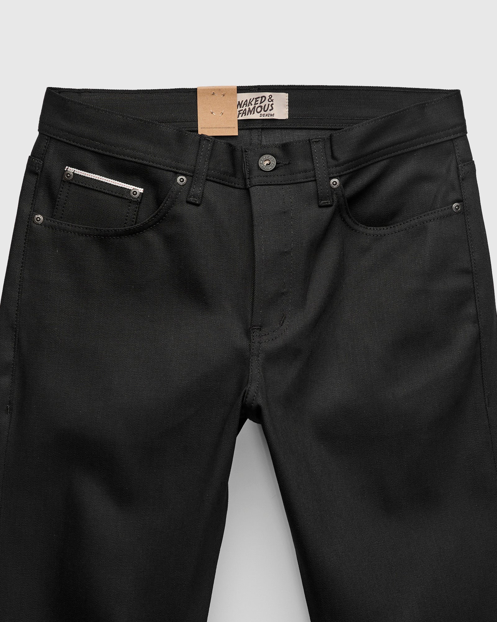 "Black Cobra Stretch" 12oz Selvedge Denim - Weird Guy Fit - Image 5