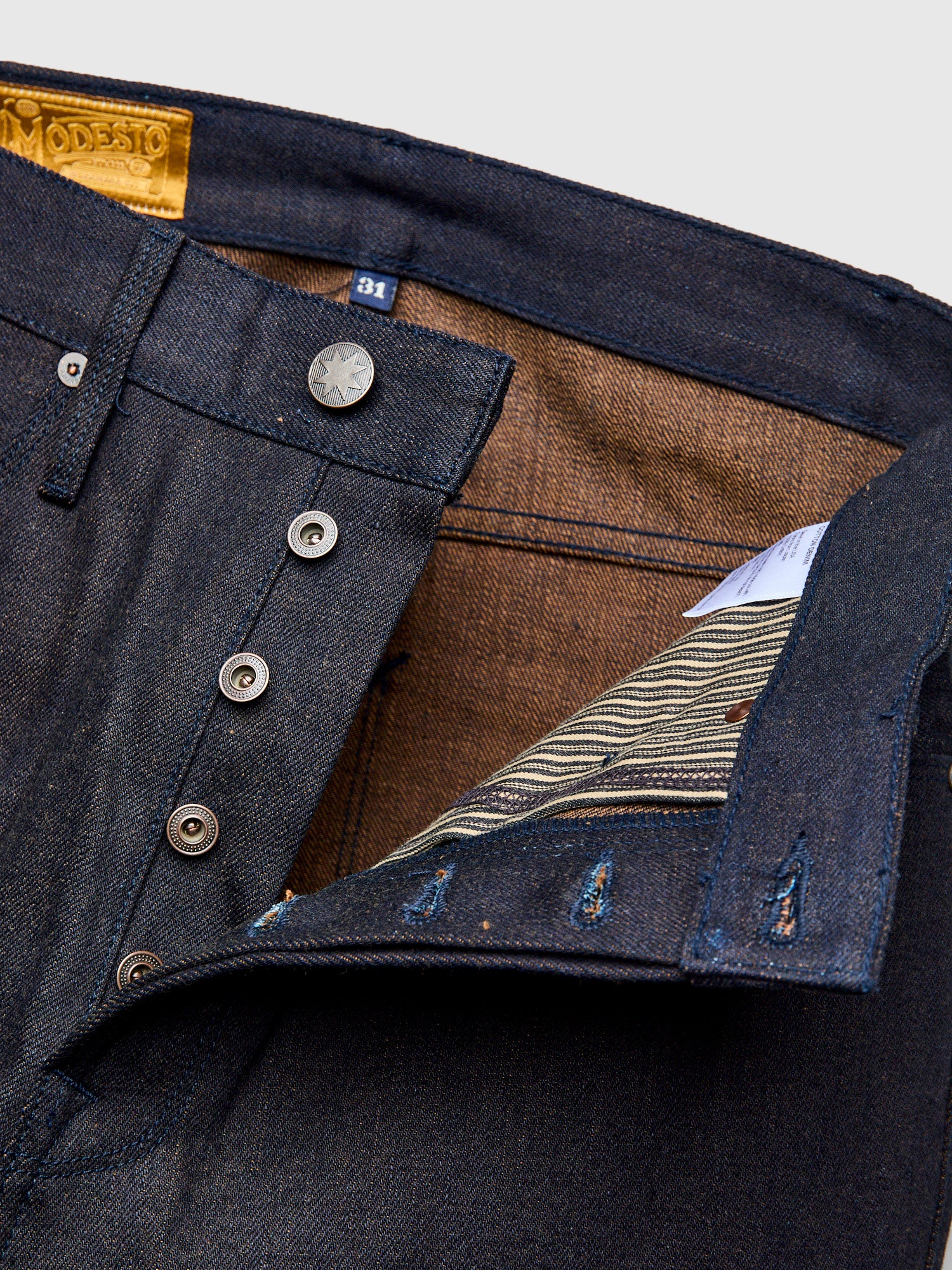 "Blue Brown Modesto" 16oz Selvedge Denim - Straight Fit - Image 9