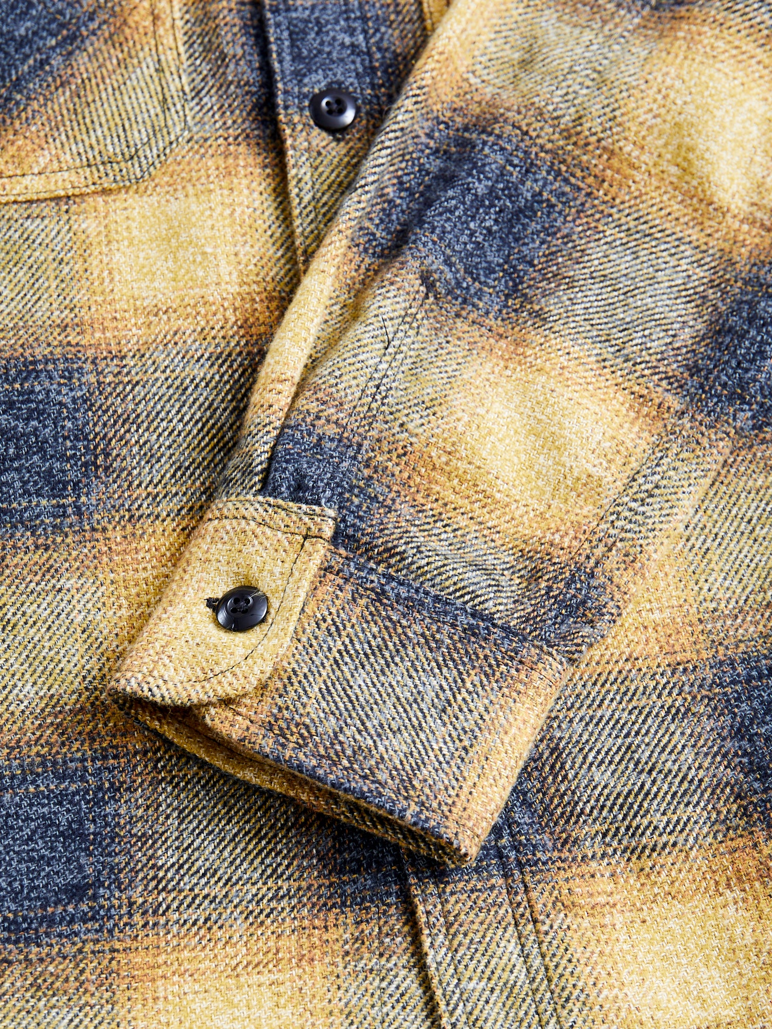"BM Shirt" in Gold Ombre Plaid - Image 6