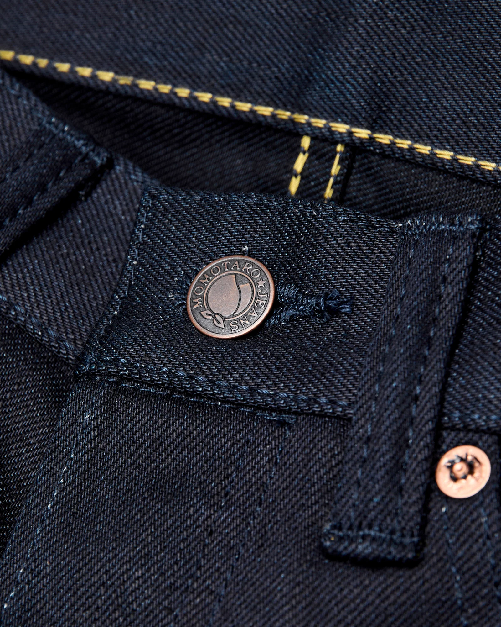 BOM018-N "Grand Indigo – Midnight Edition" 14oz Selvedge Denim - Natural Tapered Fit - Image 8
