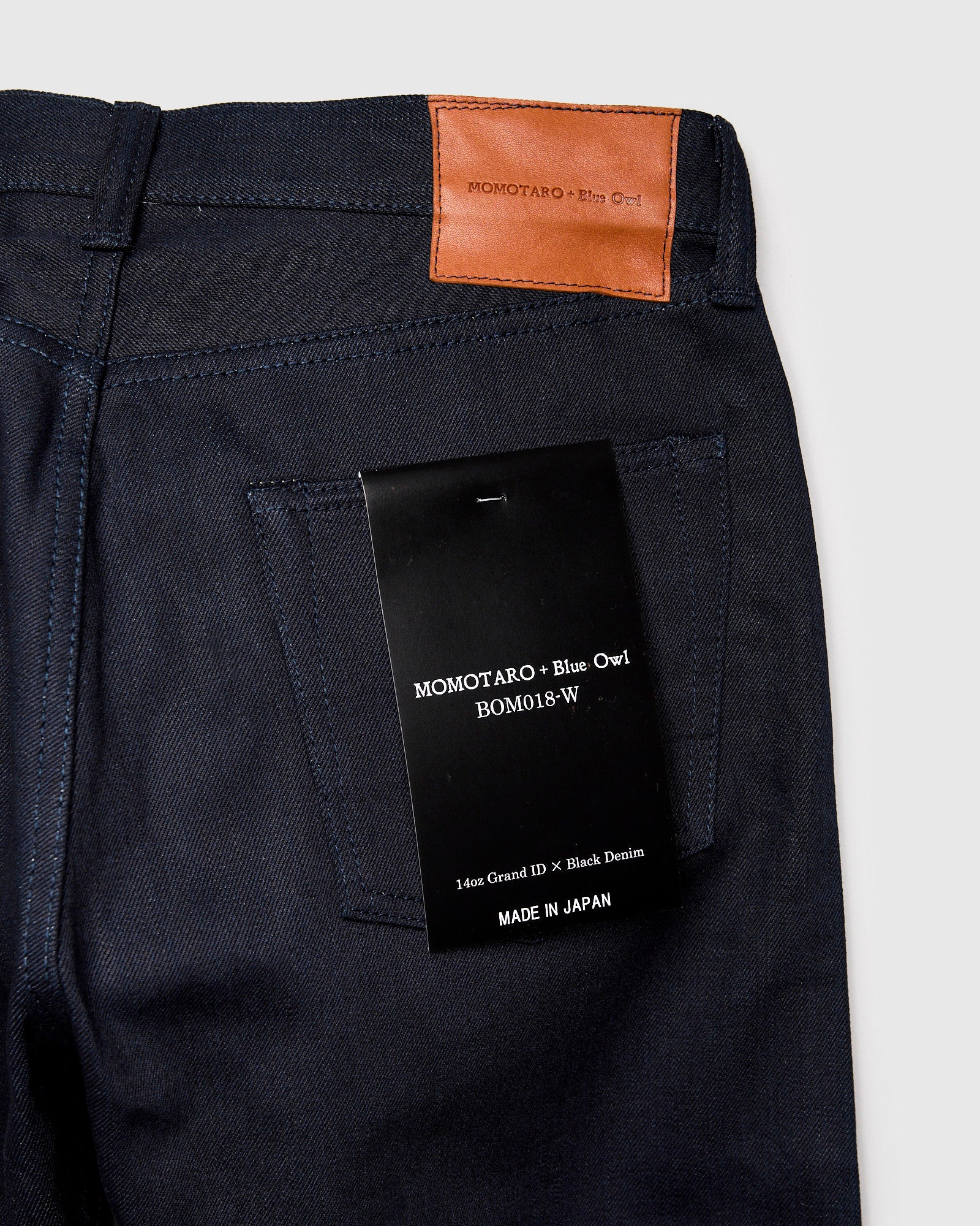BOM018-W "Grand Indigo – Midnight Edition" 14oz Selvedge Denim - Wide Straight Fit - Image 4
