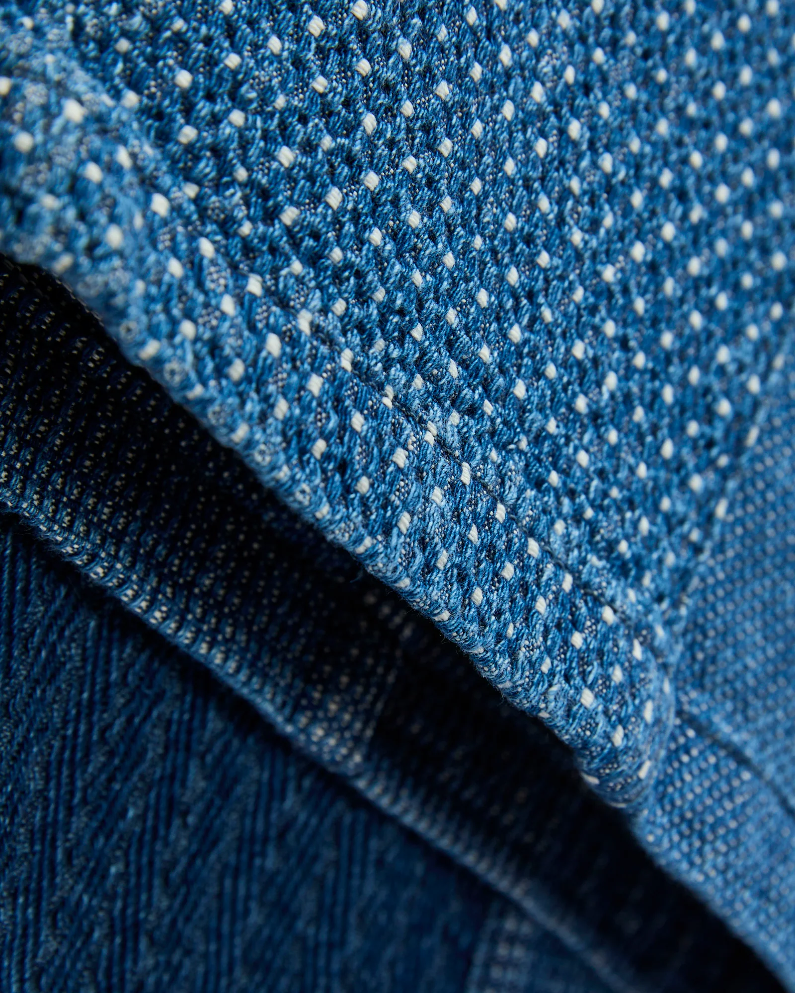 Boro Patchwork Wide Pants in Indigo 3-Year Wash - Image 7